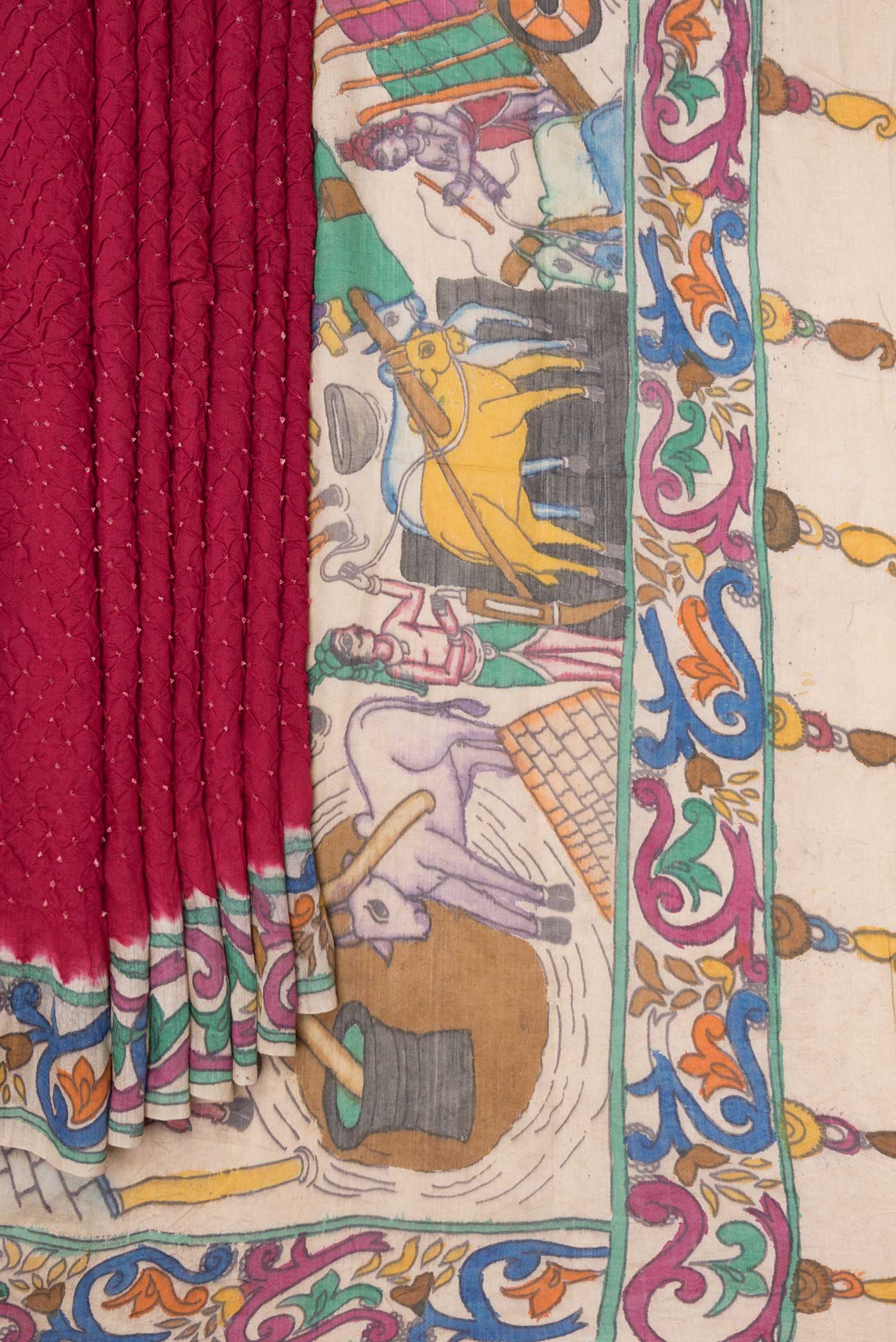 pleats pallu