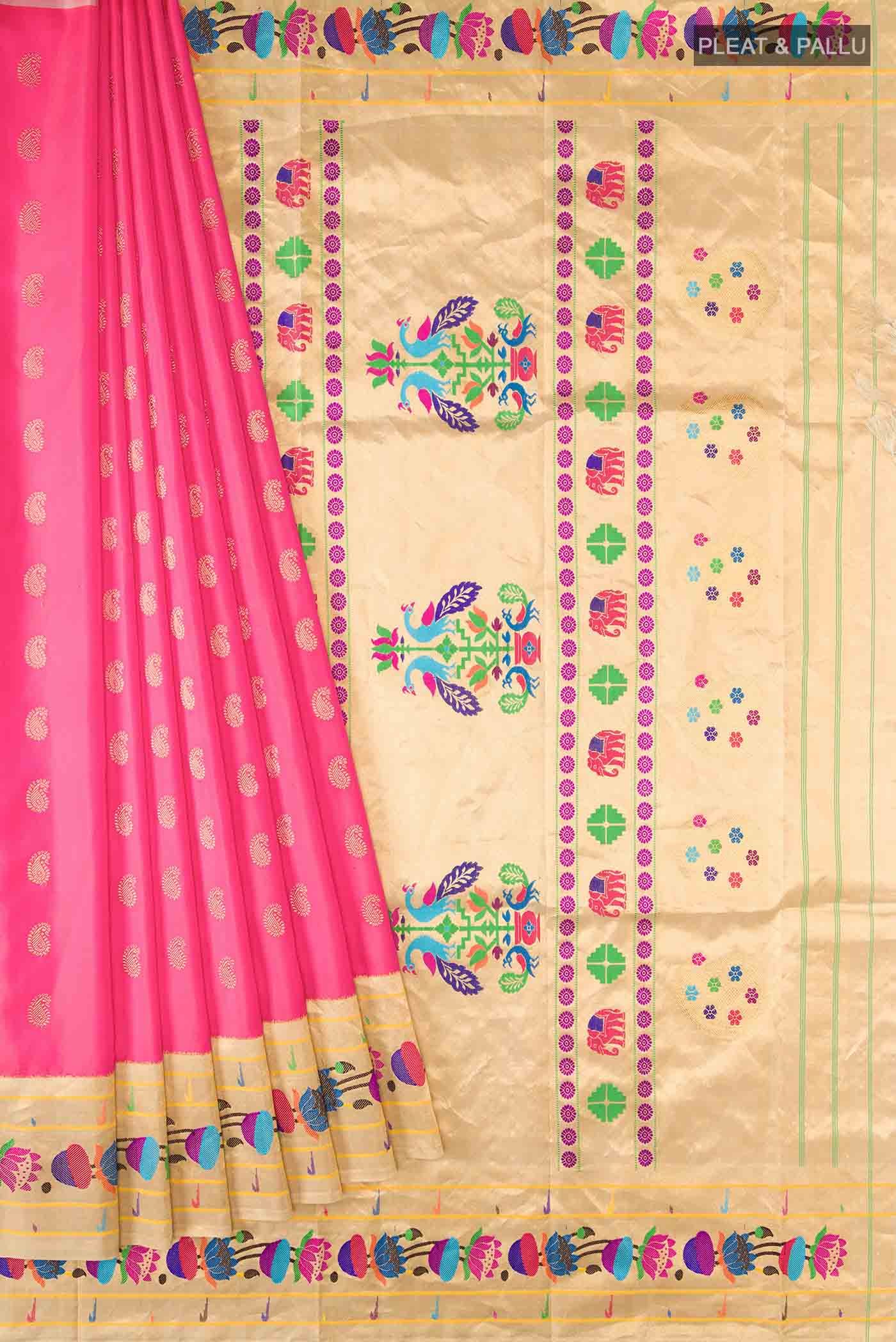 pleats pallu
