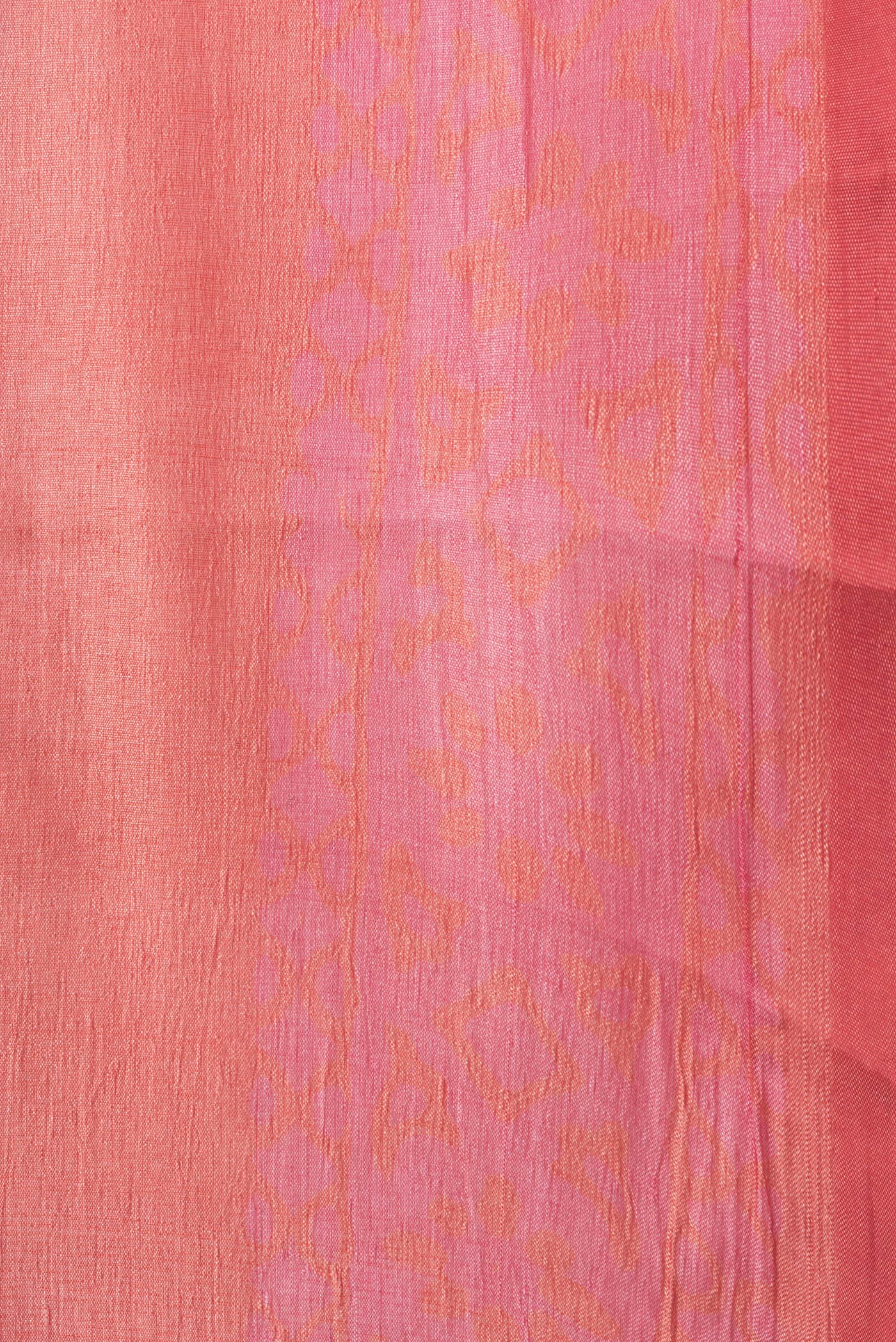 Border image of Dark Pink Dual Tone Tussar Silk Saree with Printed design on the body and Printed Border. 