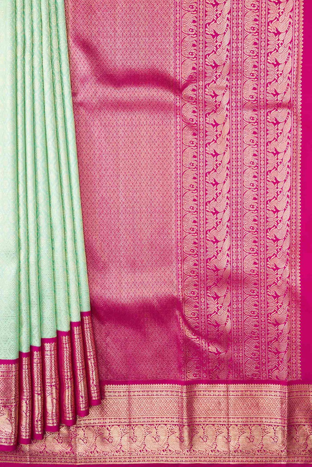 pleats pallu