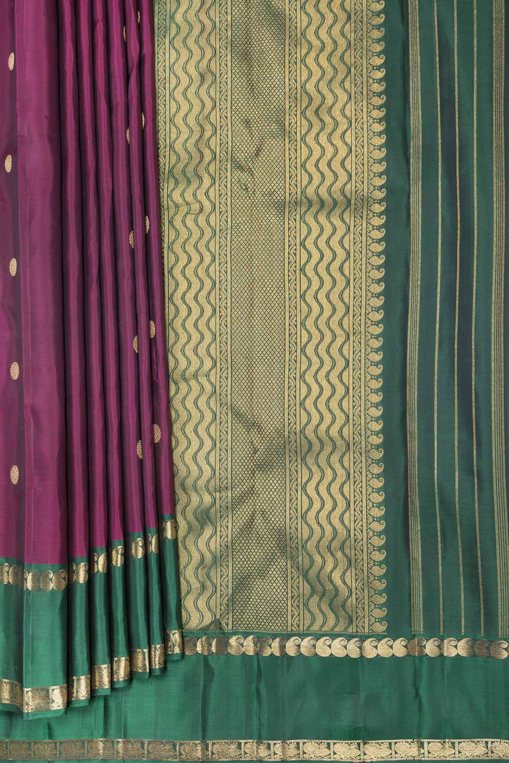 pleats pallu