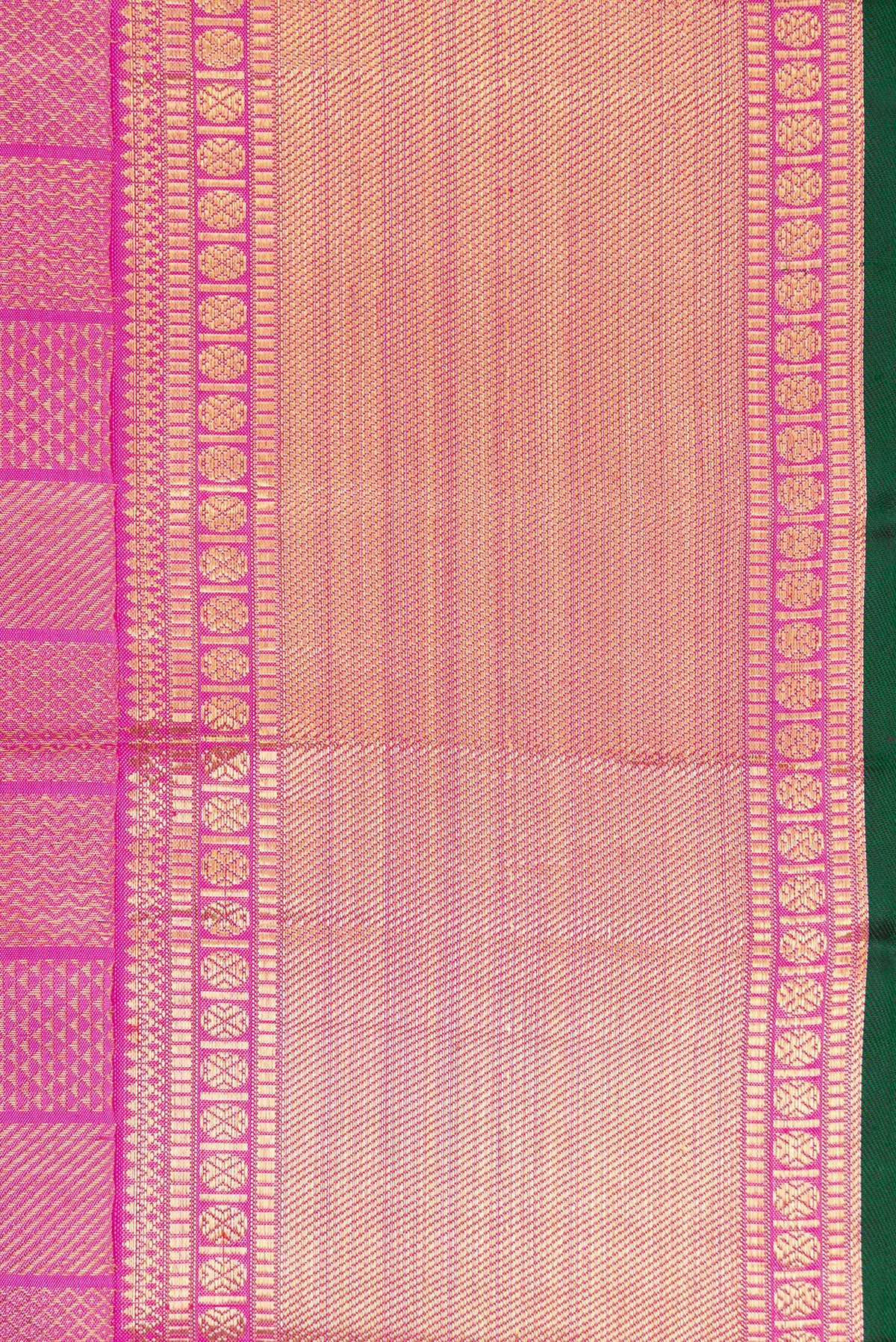 Border image of Pure Silk Pure Zari Lavender Dual Tone Kanjivaram Saree with Zari Brocade on the body and Zari Border. 