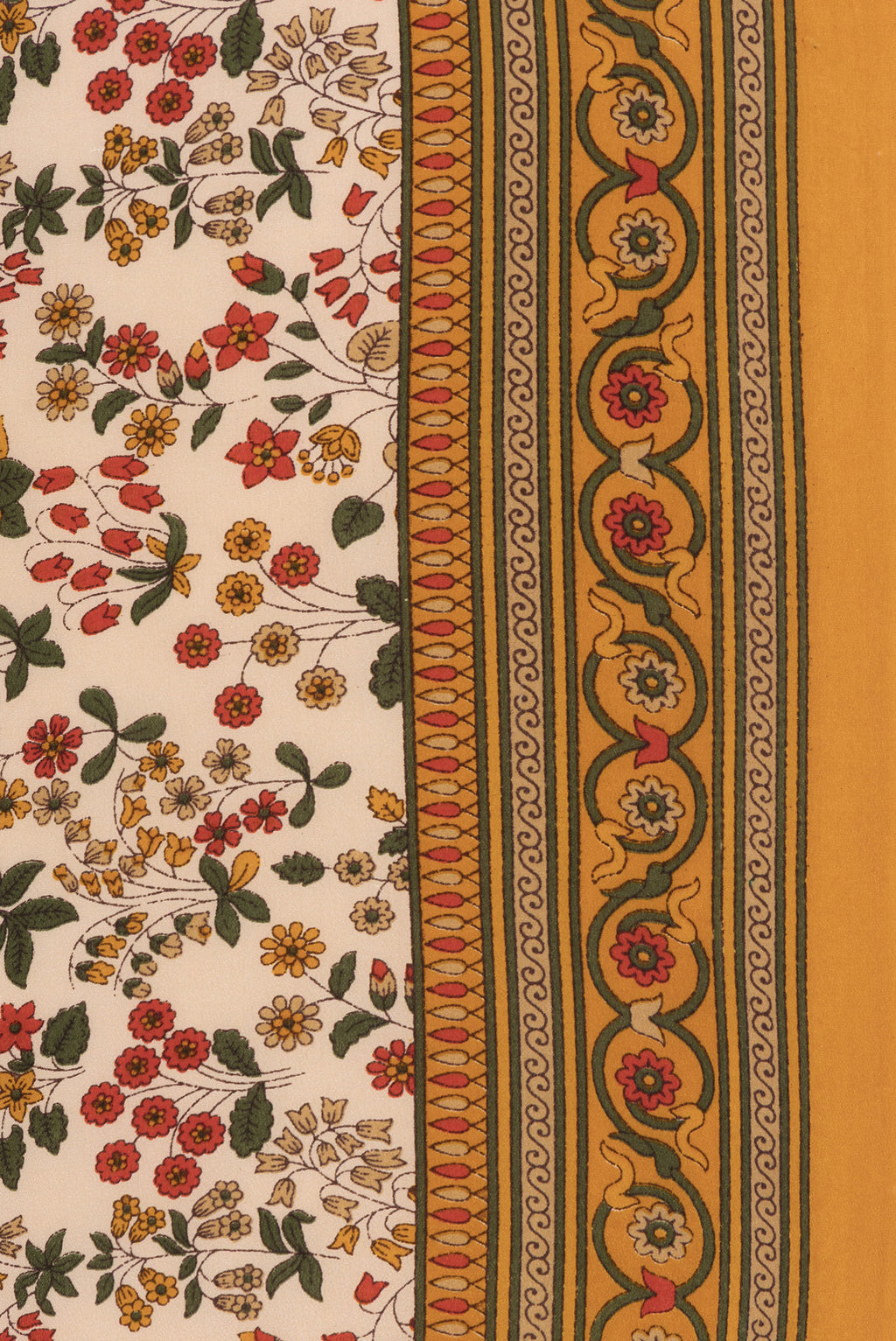 Border image of Sandal Dual Tone Crepe Saree with Printed design on the body and Printed Border. 