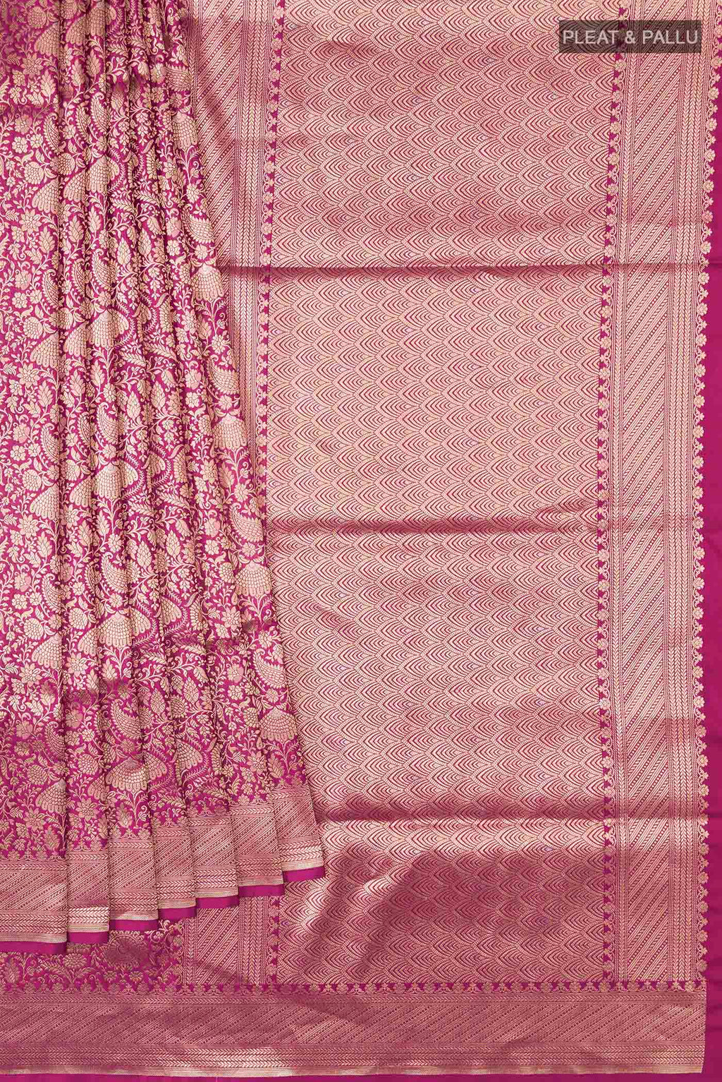 pleats pallu