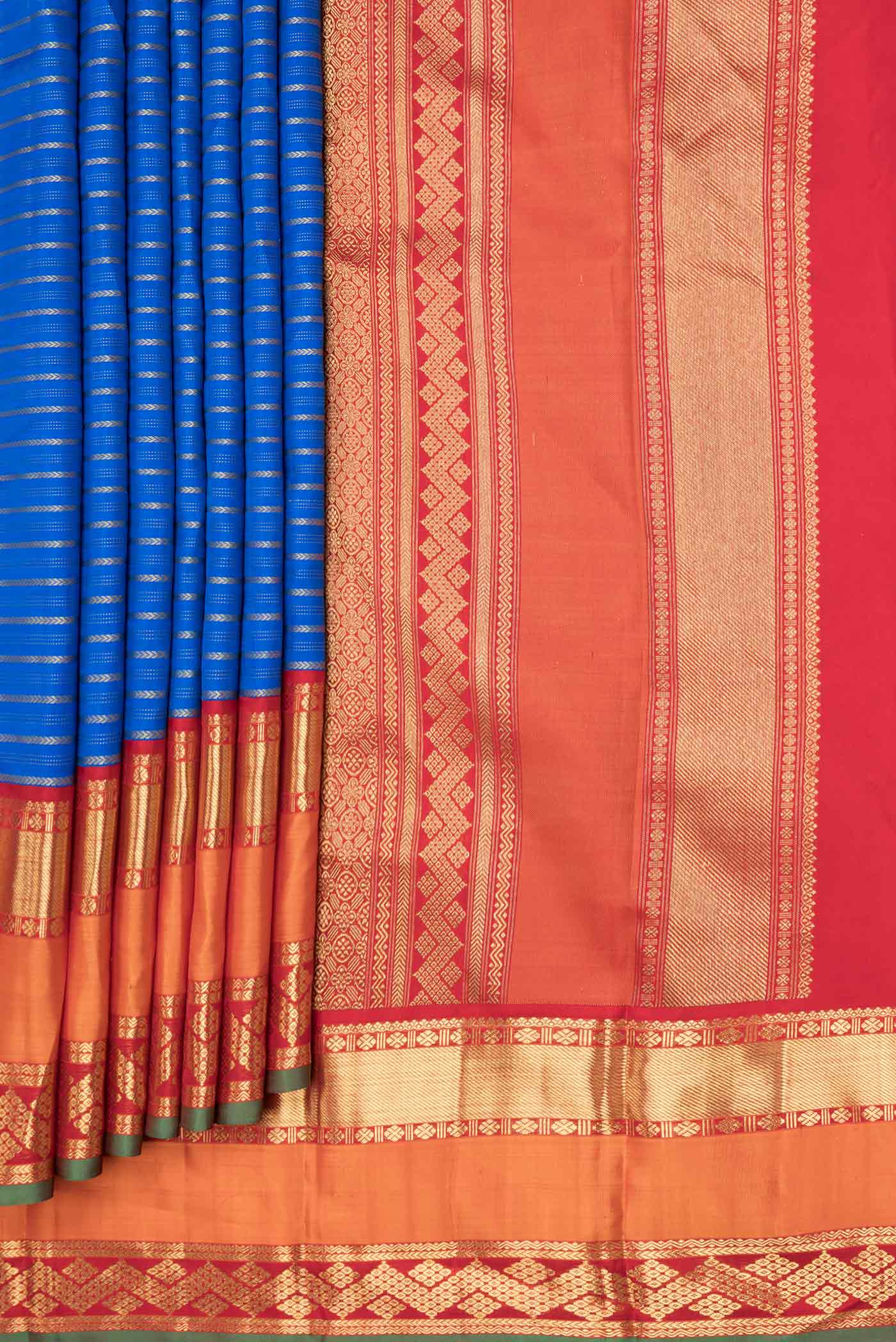 pleats pallu
