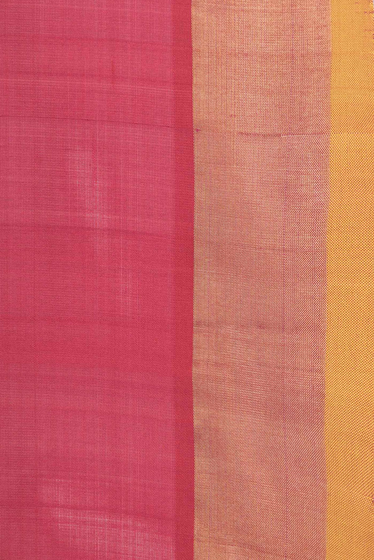Border image of Dark Pink Dual Tone Uppada Silk Saree with Zari Brocade on the body and Zari Border