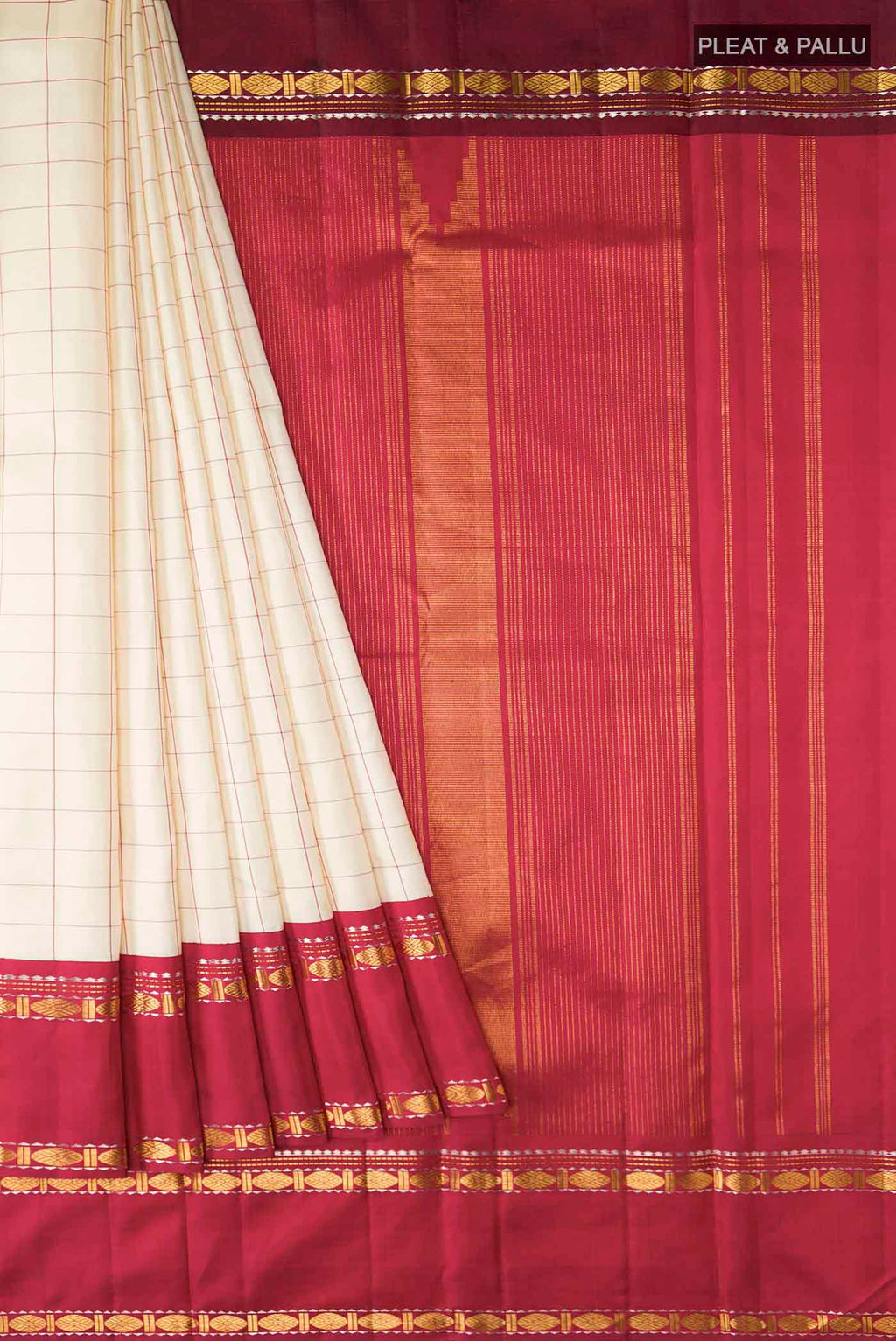 pleats pallu