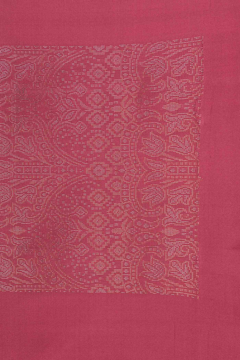 Border image of Pink Dual Tone Soft Silk Saree with Zari Butta on the body and Without Border. 