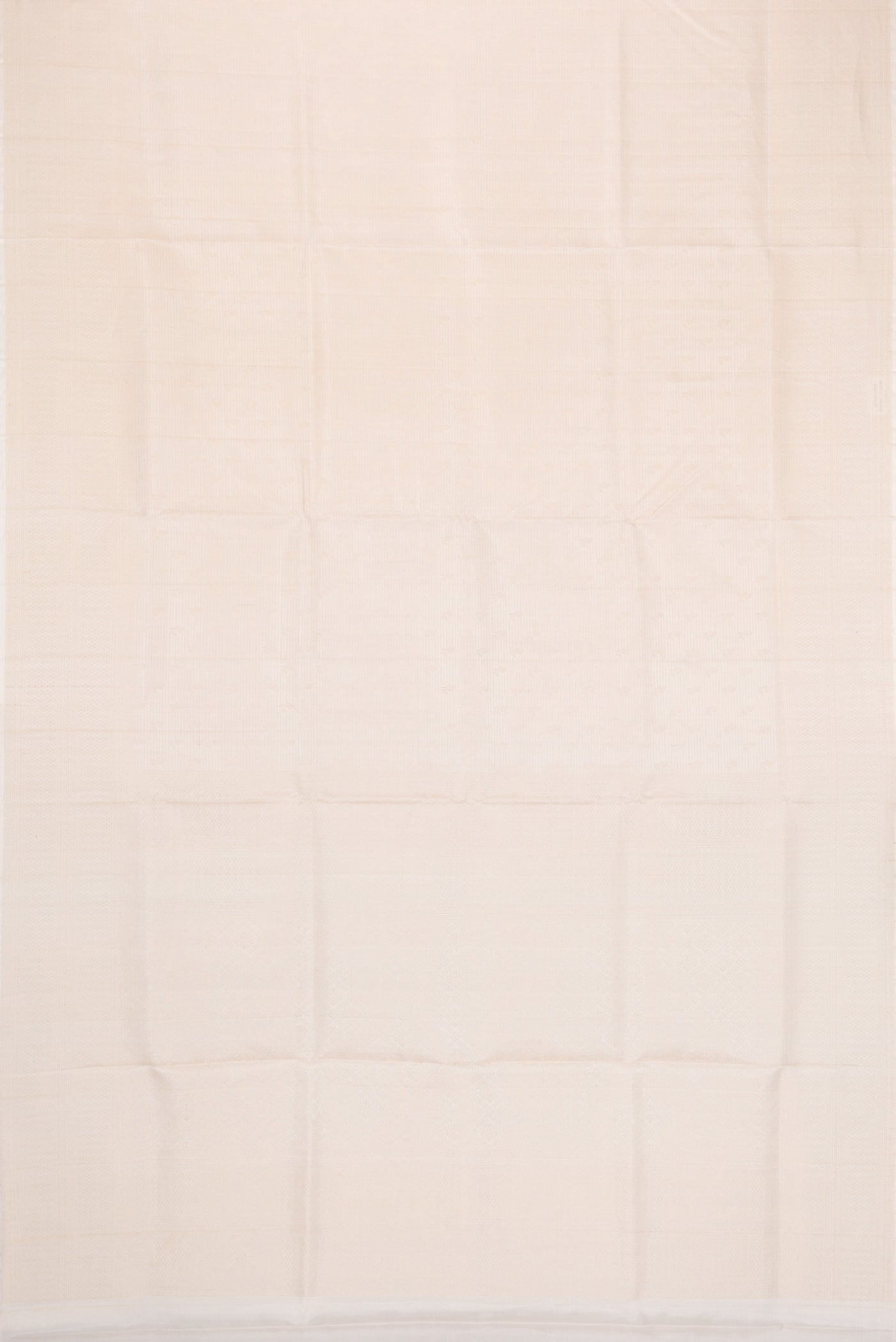 Flat view of Beige Dual Tone Soft Silk Saree with Zari Brocade on the body and Fancy Border. 