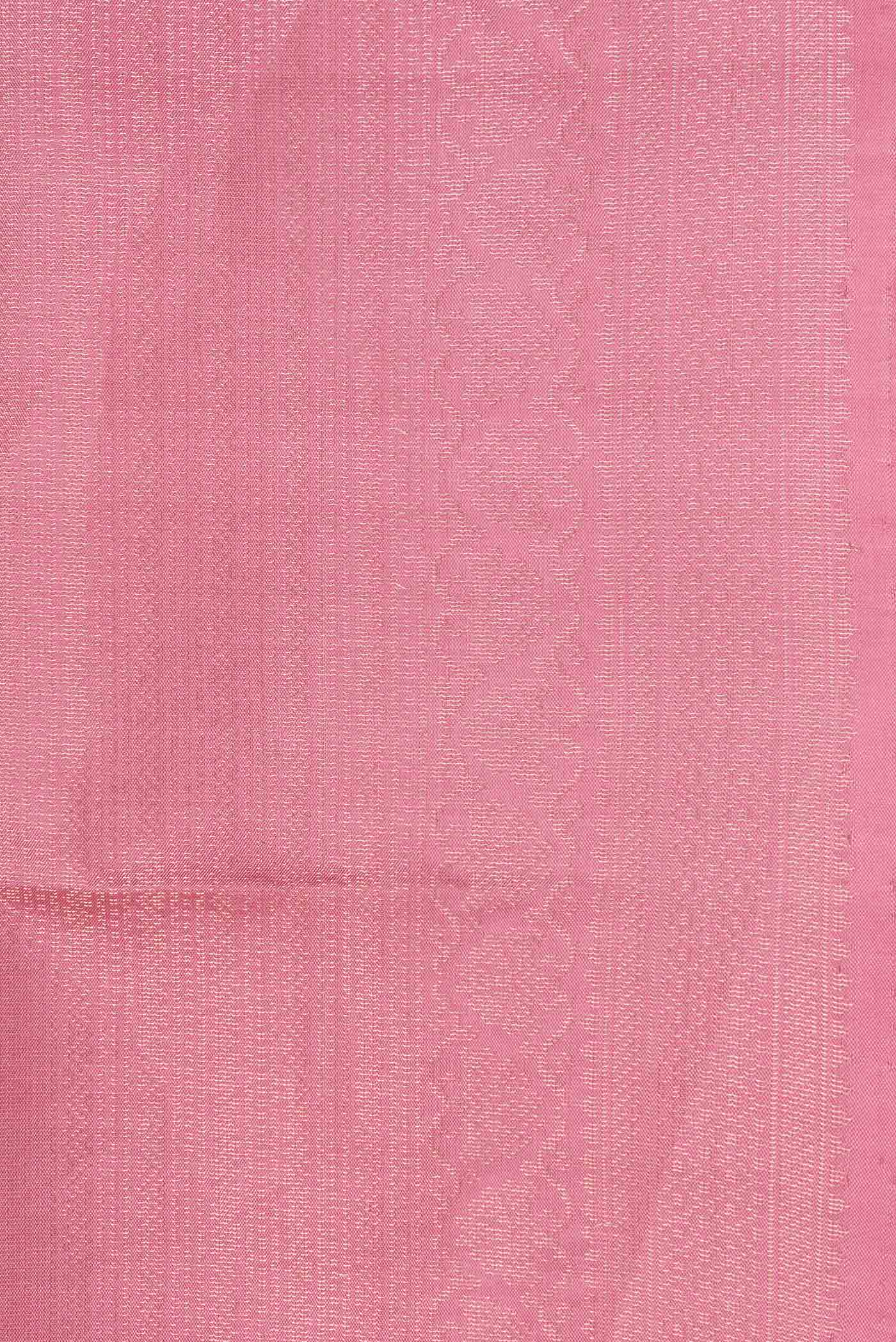 Border image of Pink Dual Tone Soft Silk Saree with Zari Brocade on the body and Zari Border. 