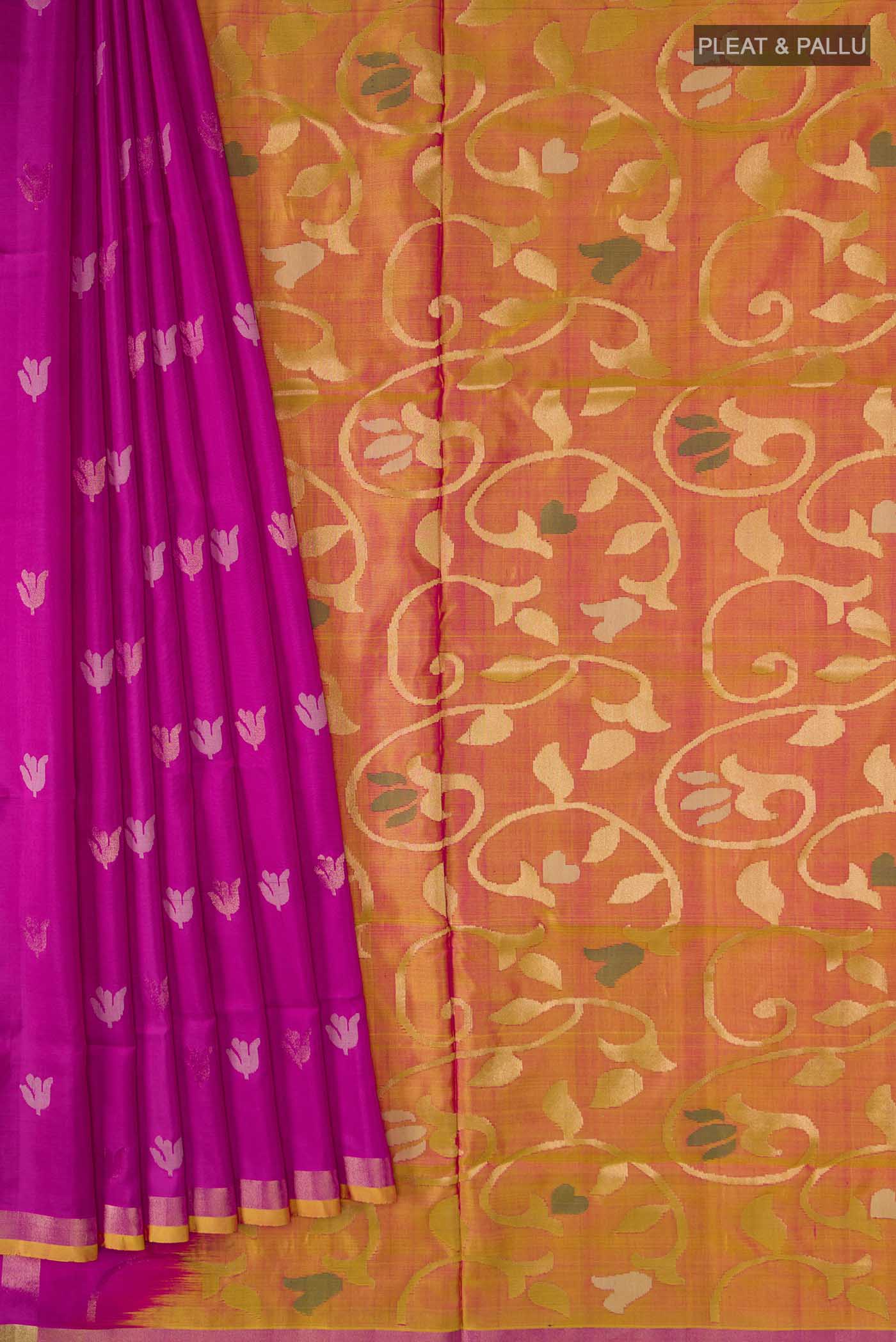 pleats pallu