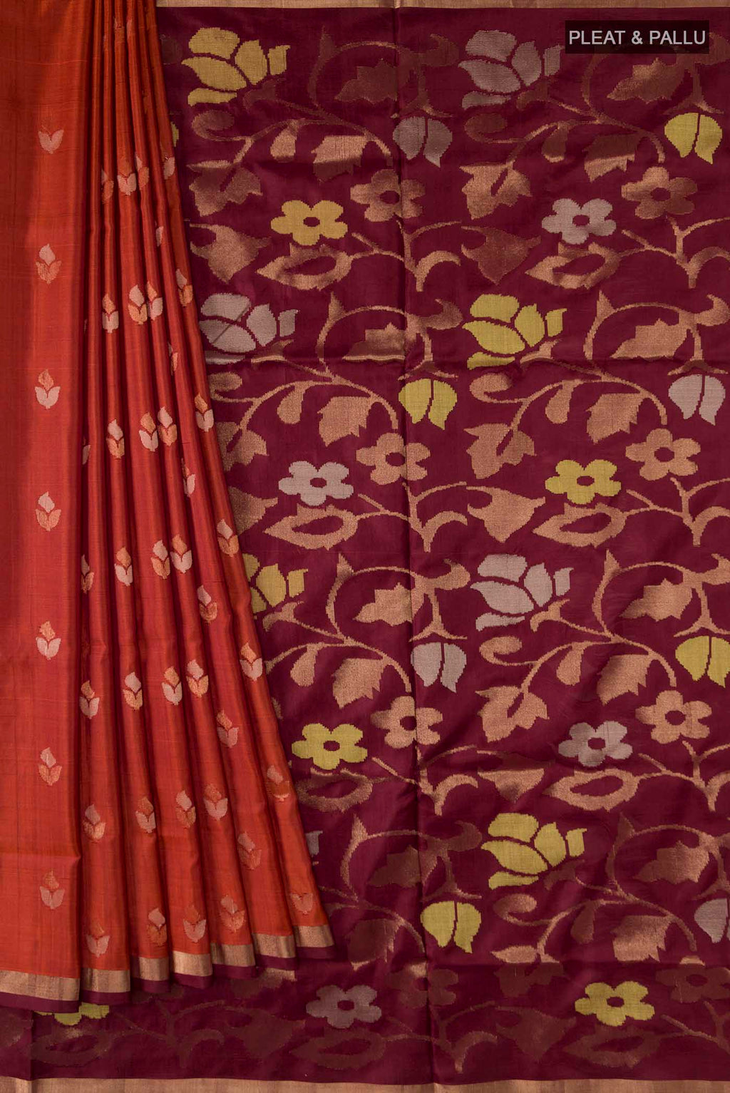 pleats pallu