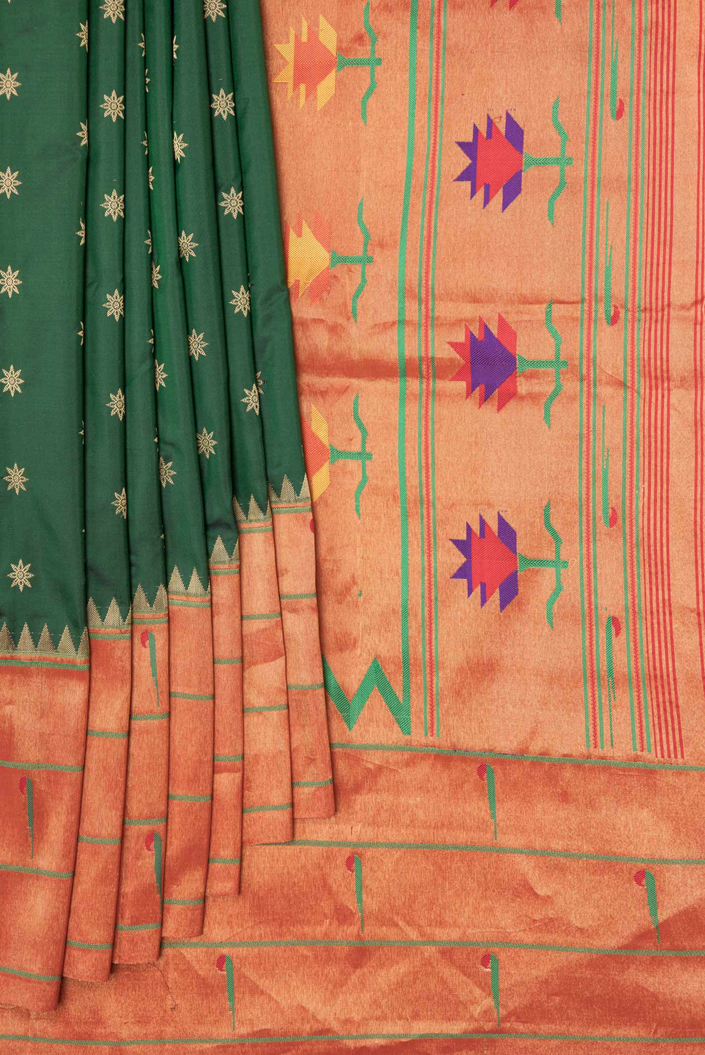 pleats pallu