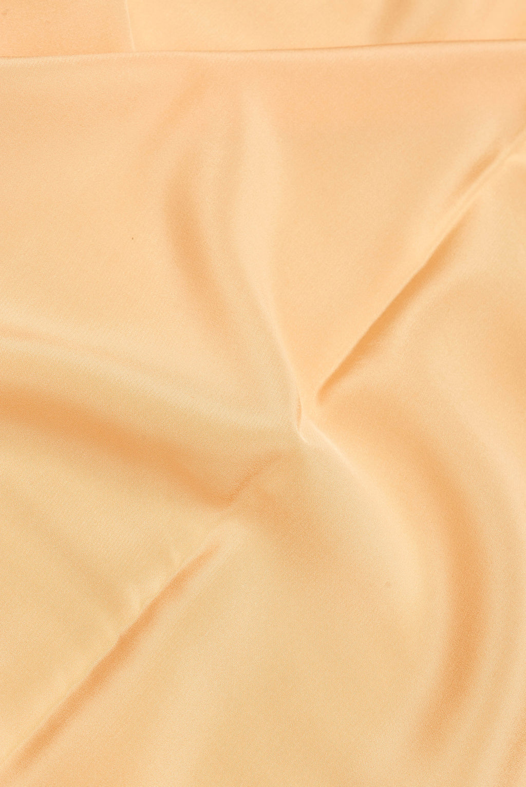 Close up of Sandal Dual Tone Mysore Silk Saree with Plain Body and Zari Border.  displaying folds