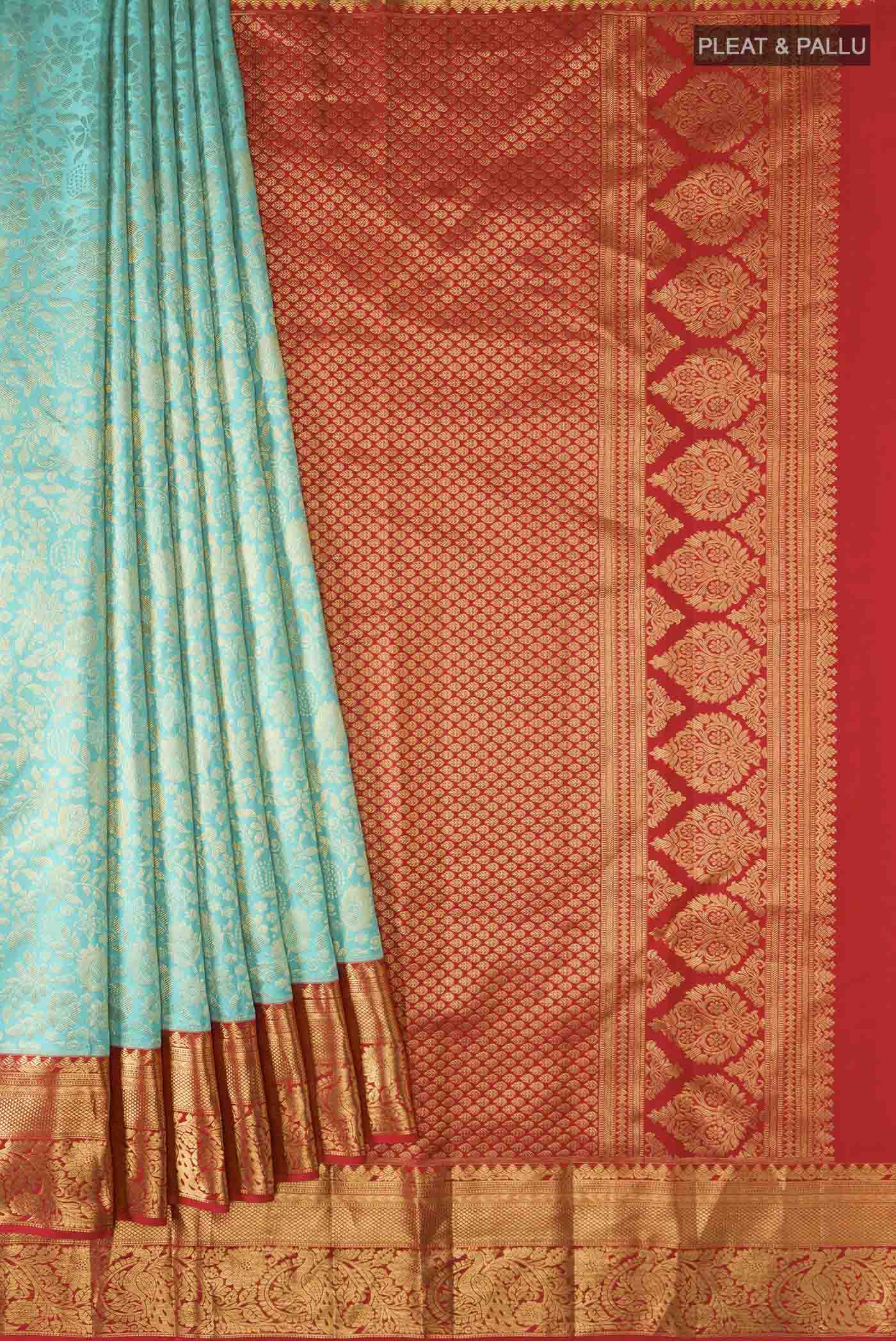pleats pallu
