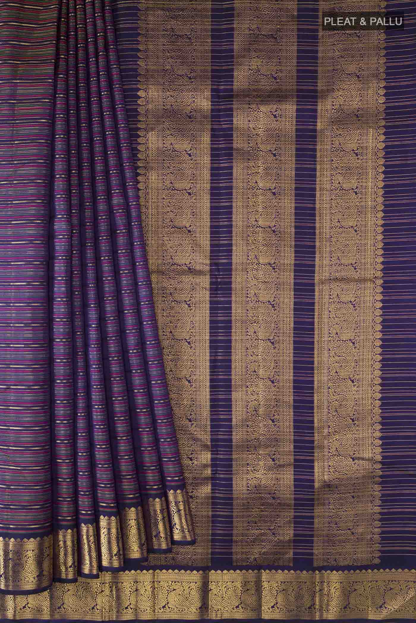 pleats pallu
