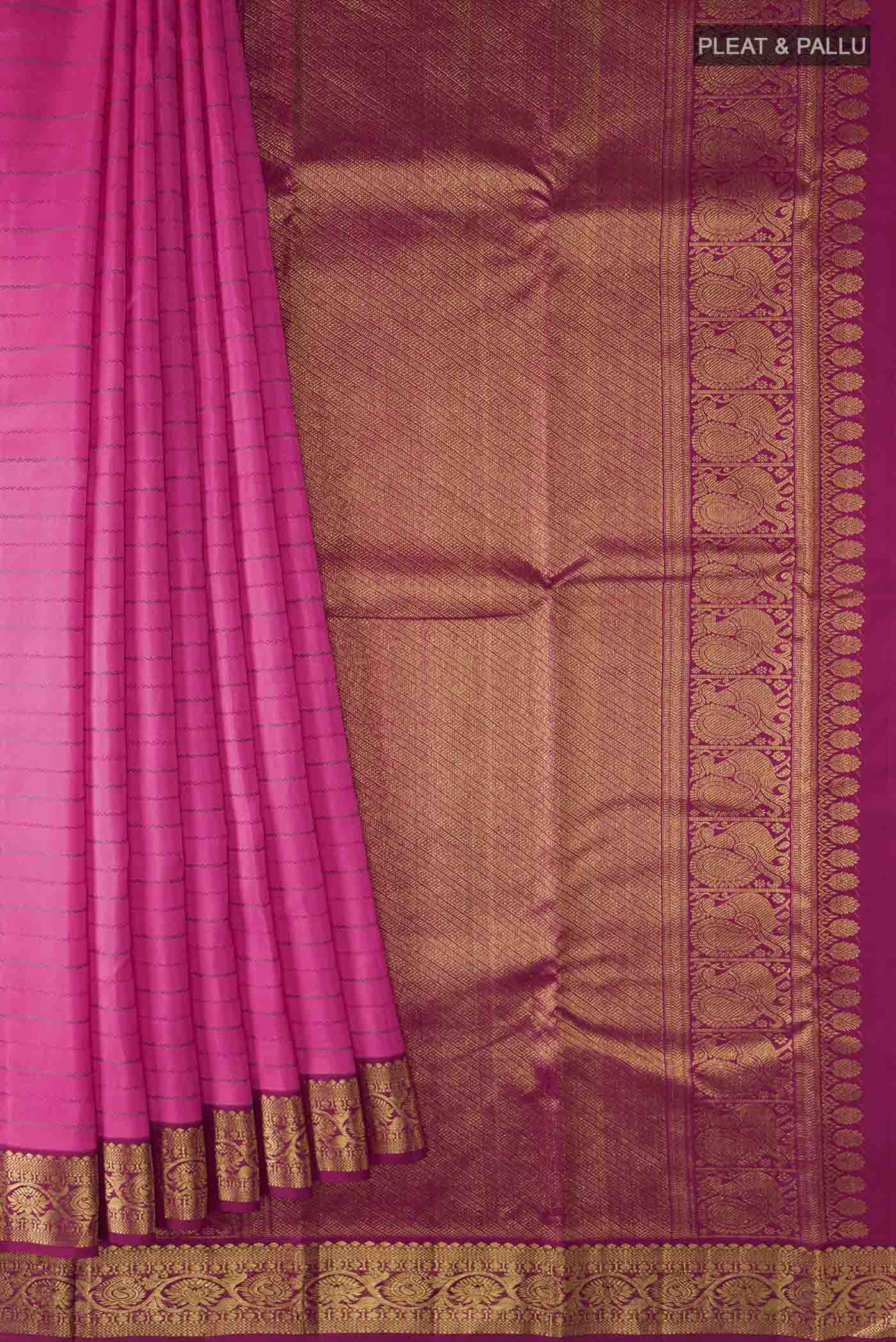 pleats pallu