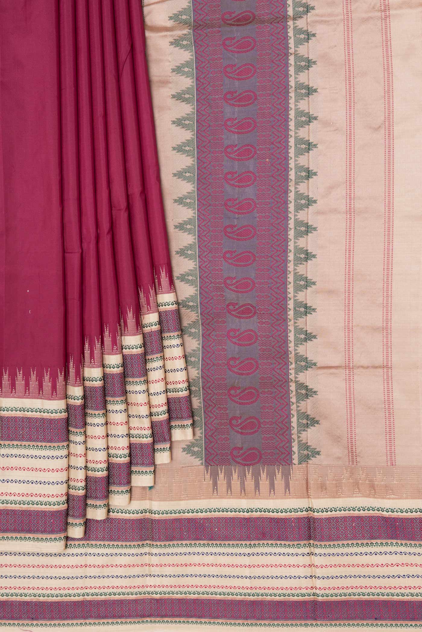 pleats pallu