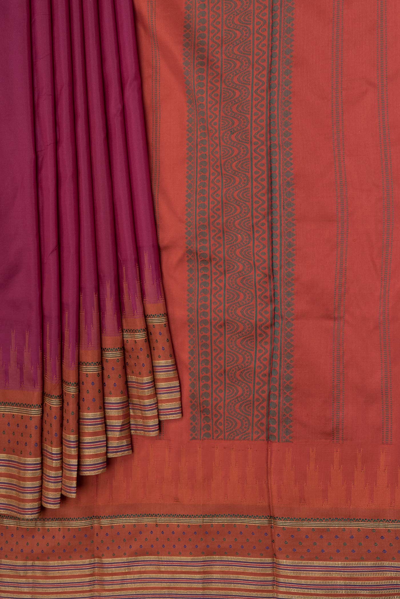pleats pallu