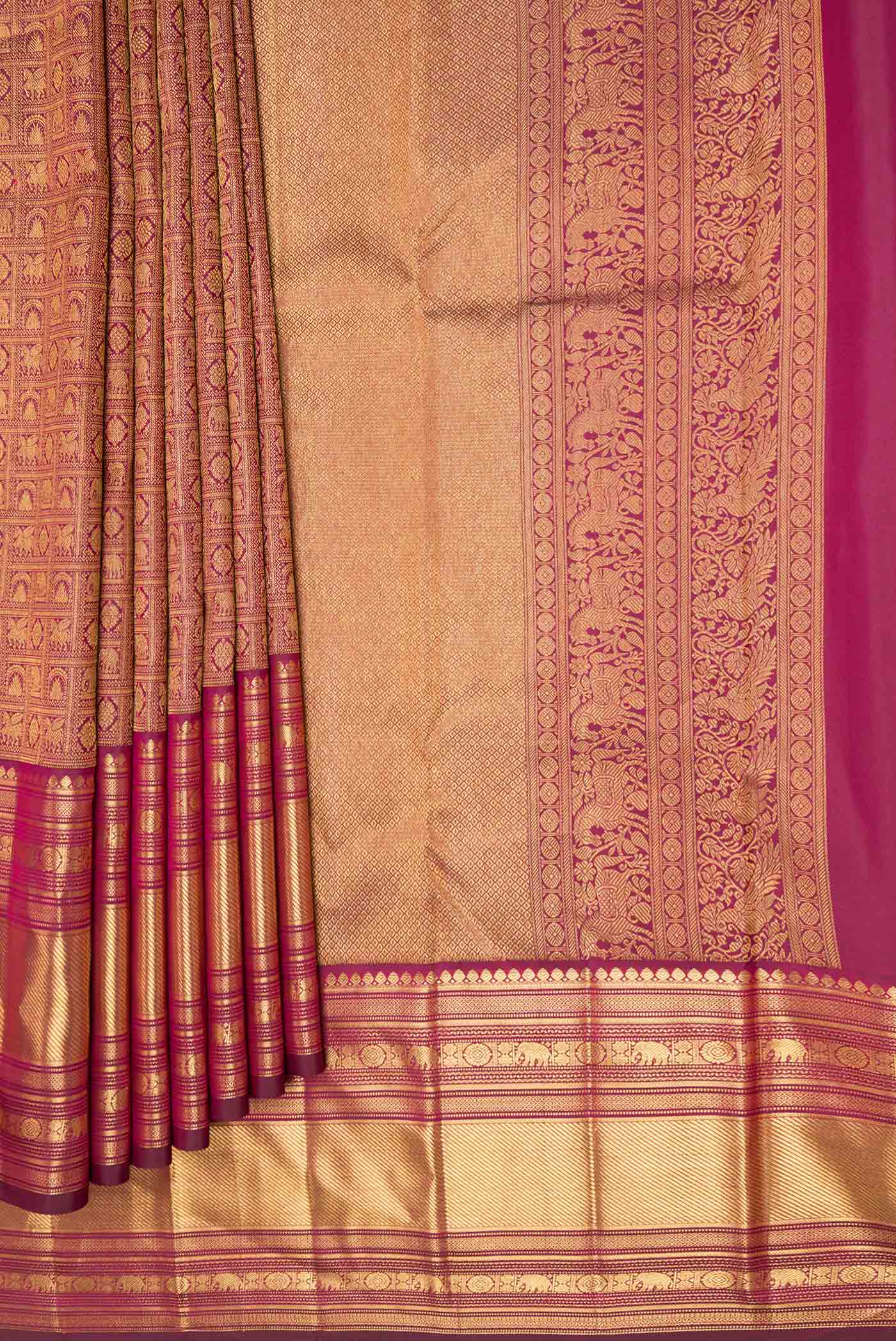 pleats pallu