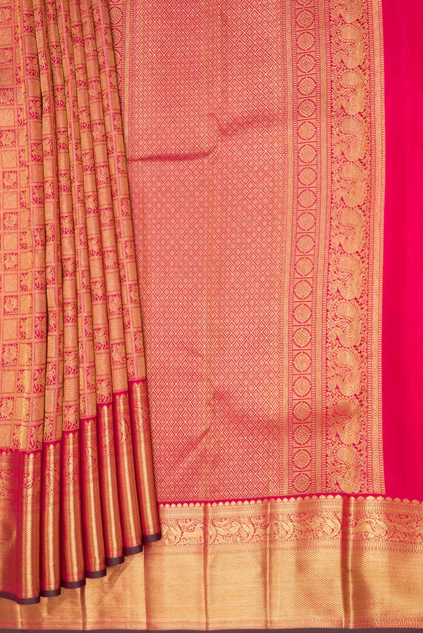 pleats pallu