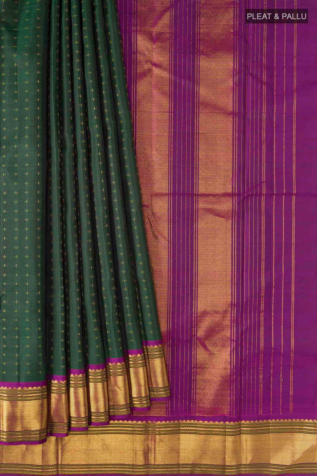 pleats pallu