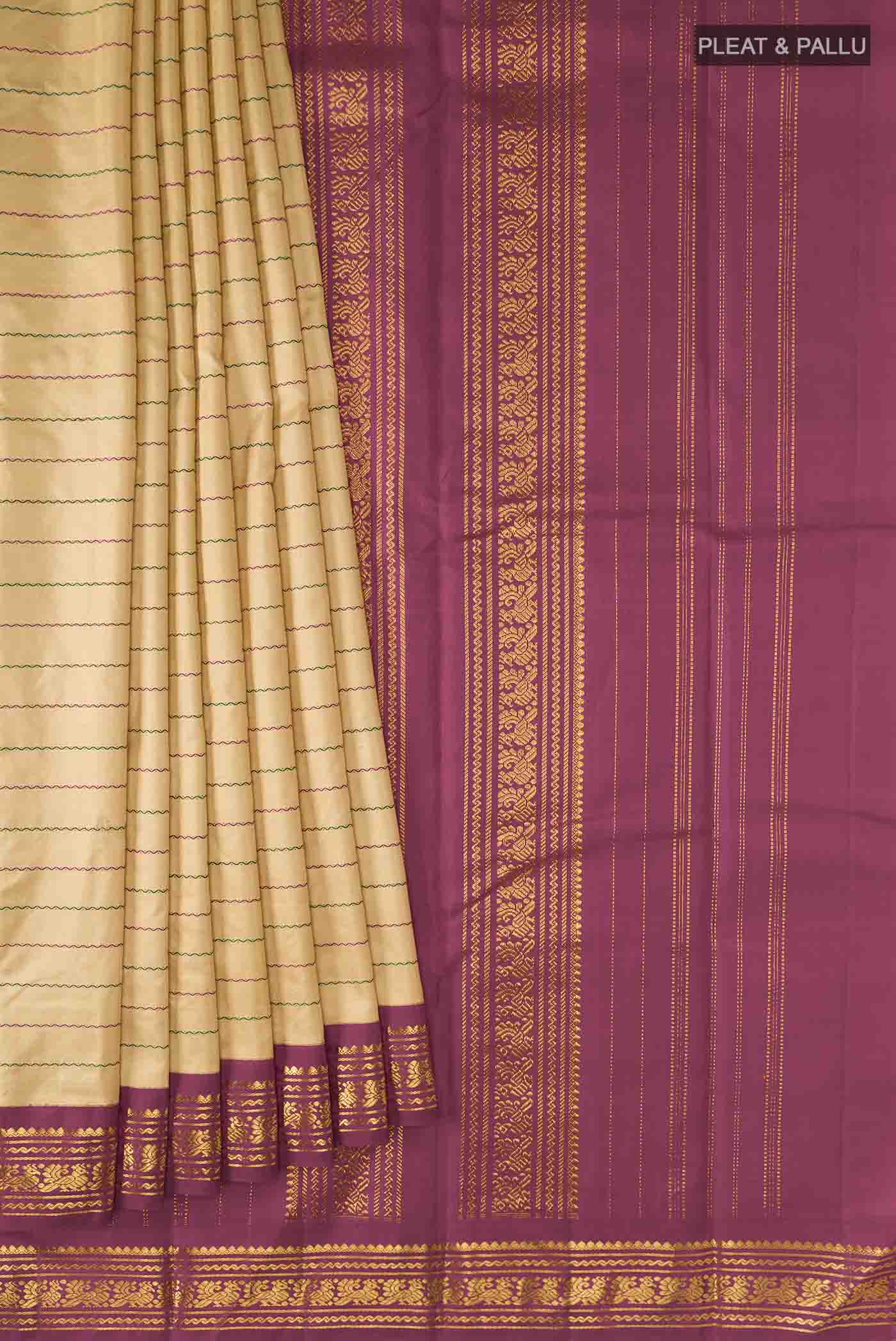 pleats pallu