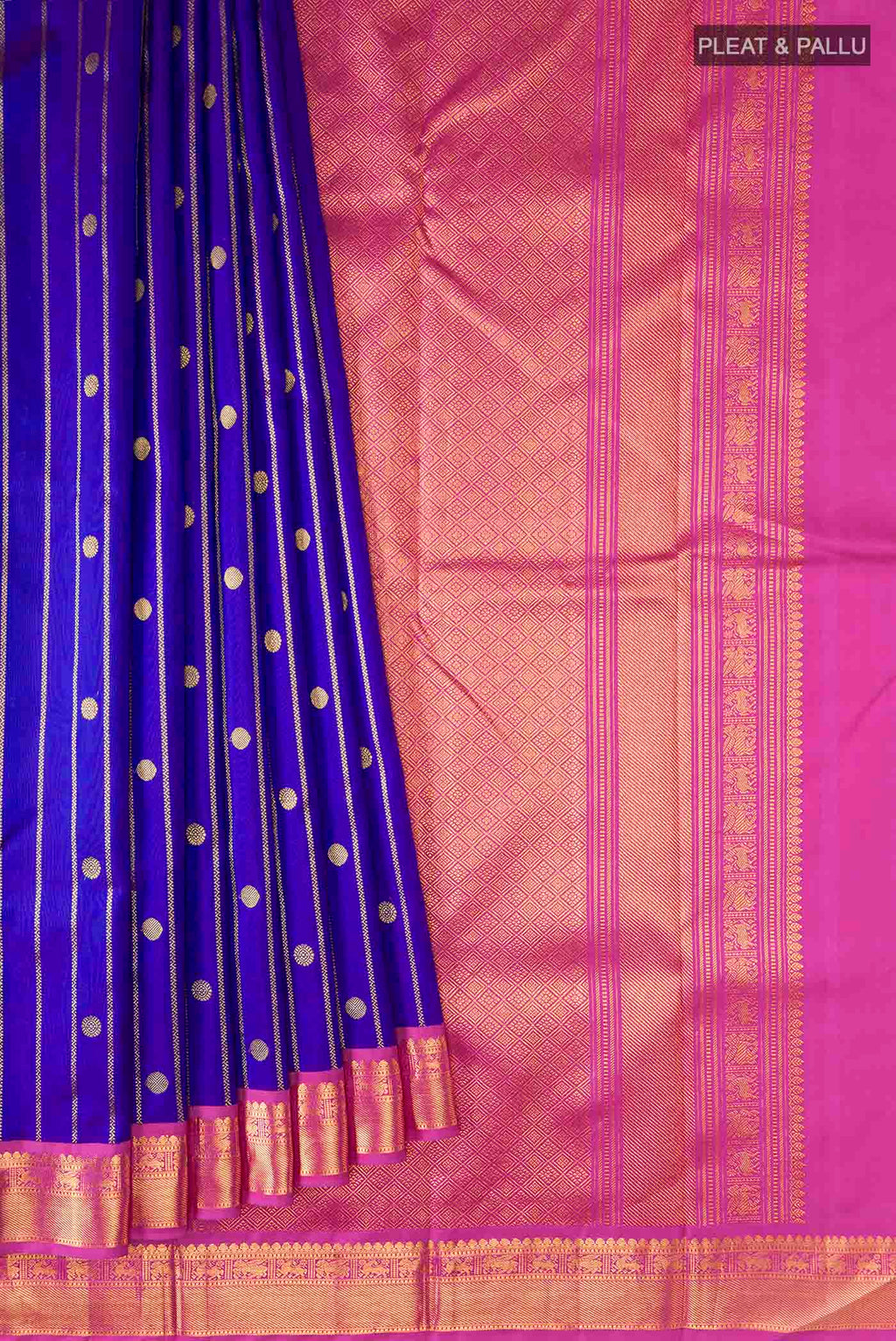 pleats pallu