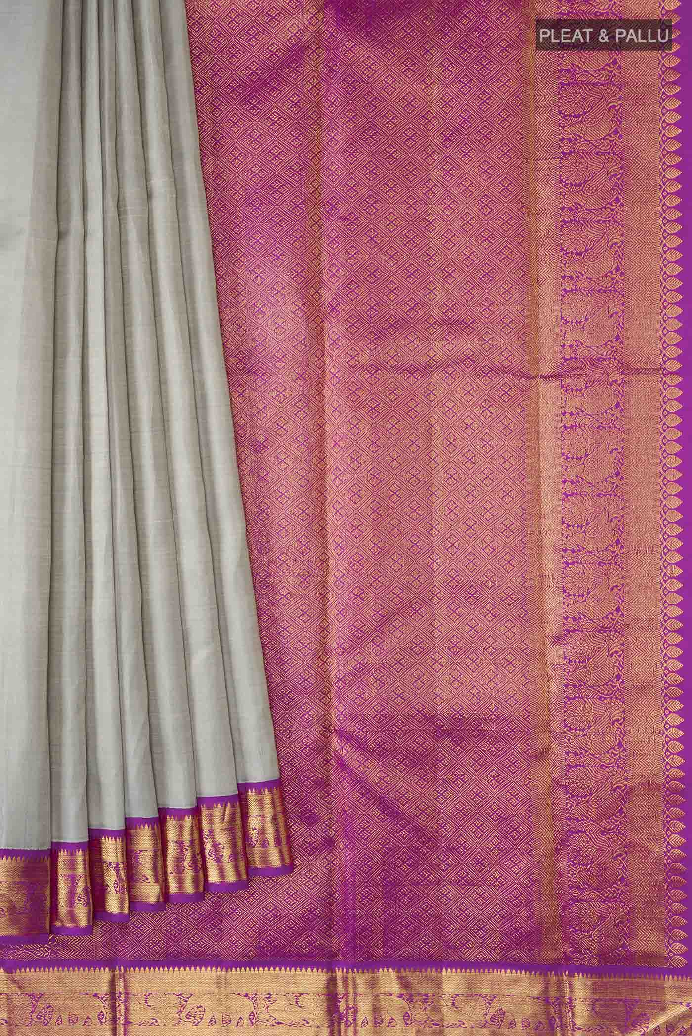 pleats pallu