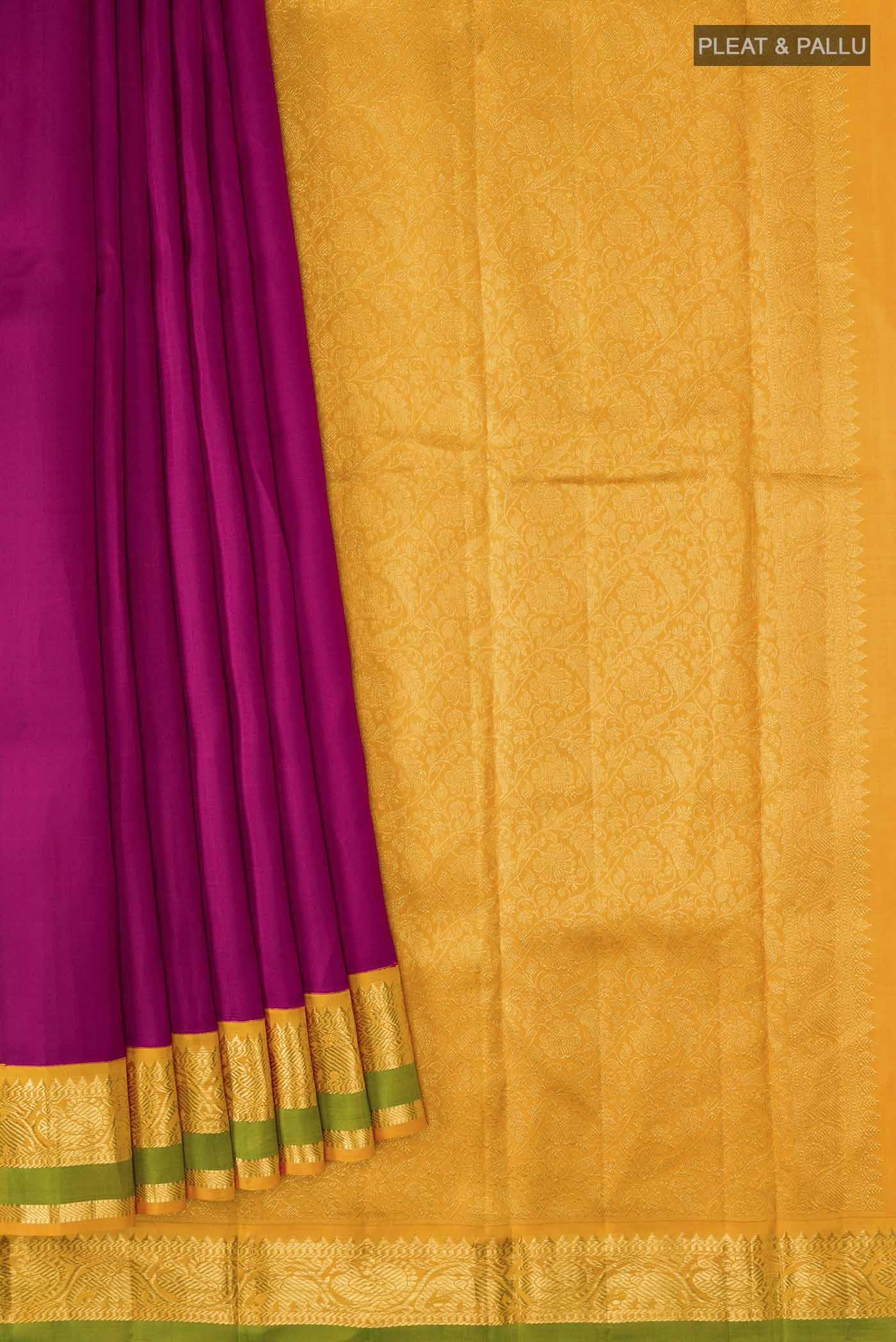 pleats pallu