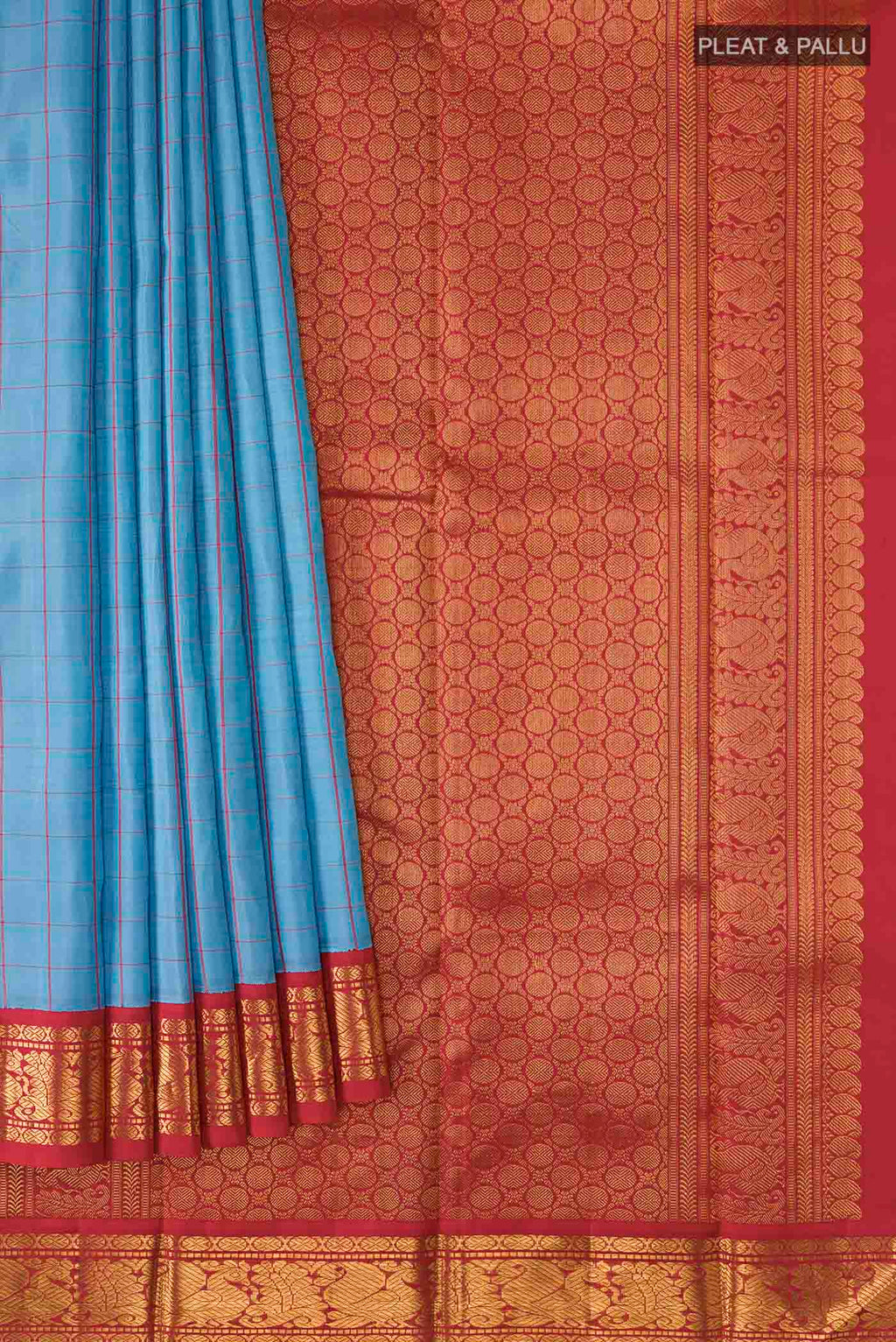 pleats pallu