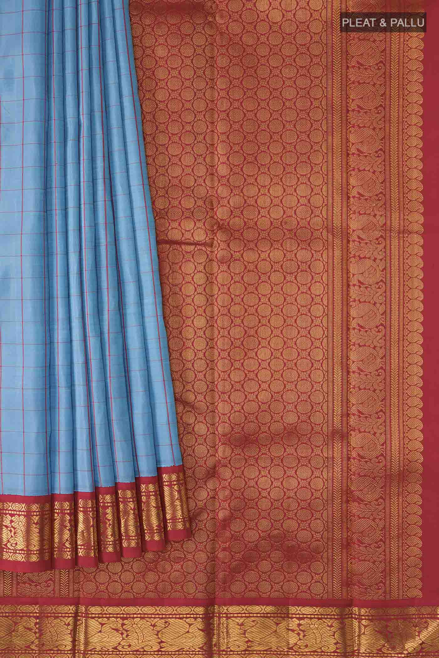 pleats pallu