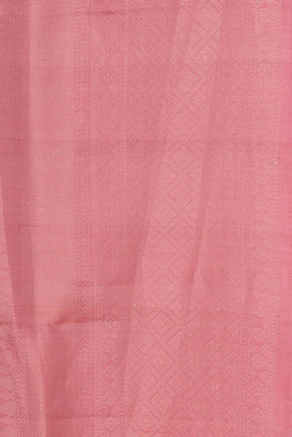 Border image of Pink Dual Tone Soft Silk Saree with Zari Brocade on the body and Zari Border. 