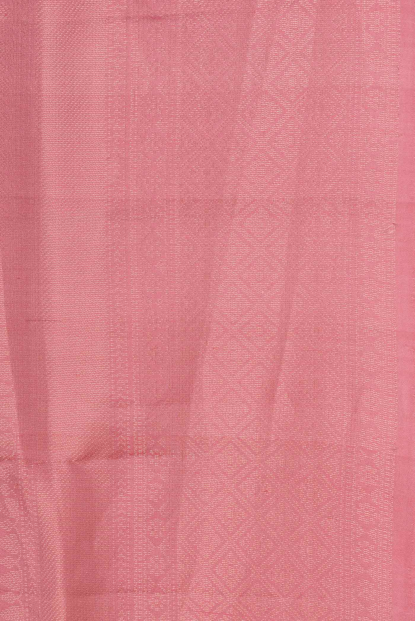 Border image of Pink Dual Tone Soft Silk Saree with Zari Brocade on the body and Zari Border. 