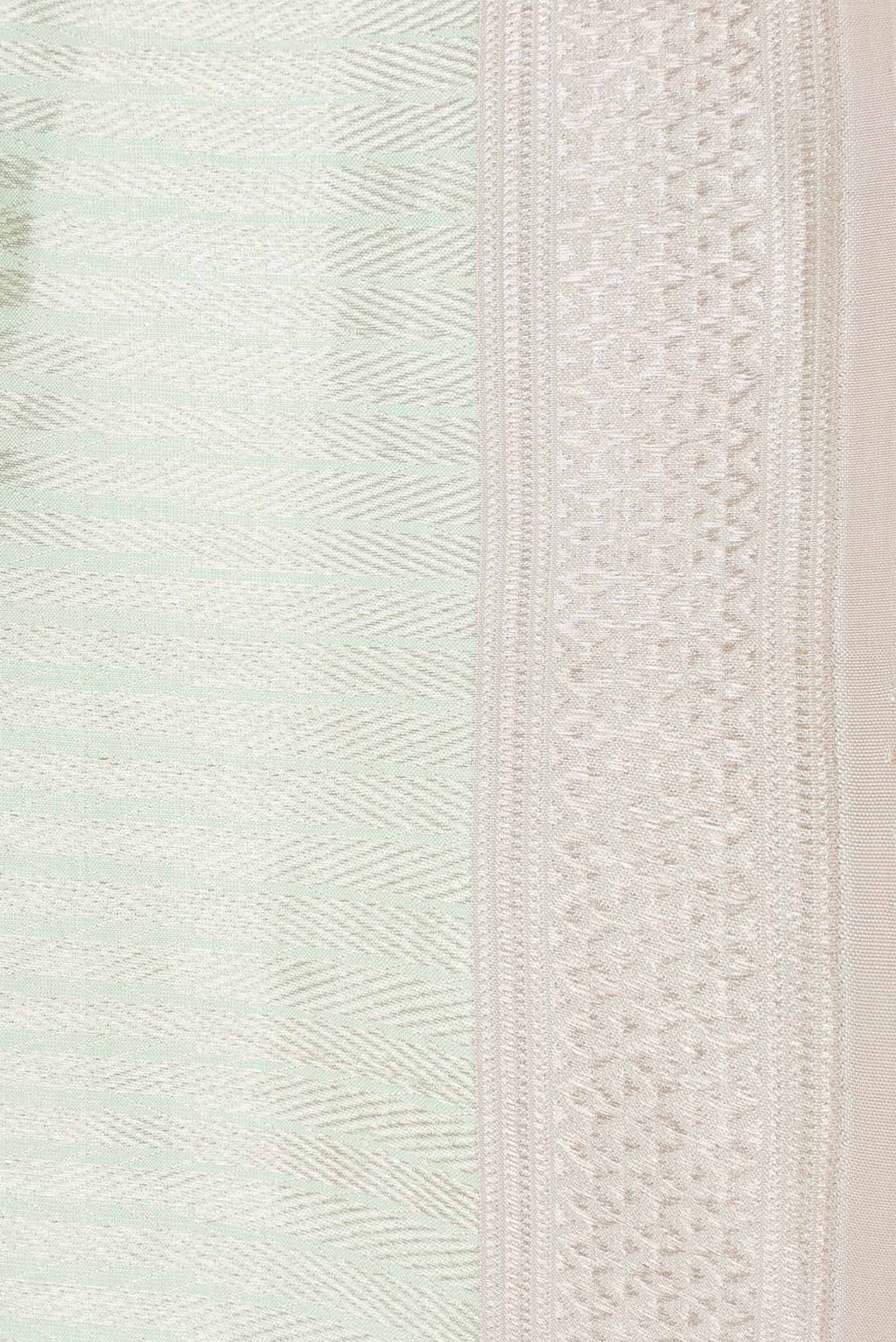 Border image of Multi Color Banarasi Silk Saree with Zari Brocade on the body and Zari Border