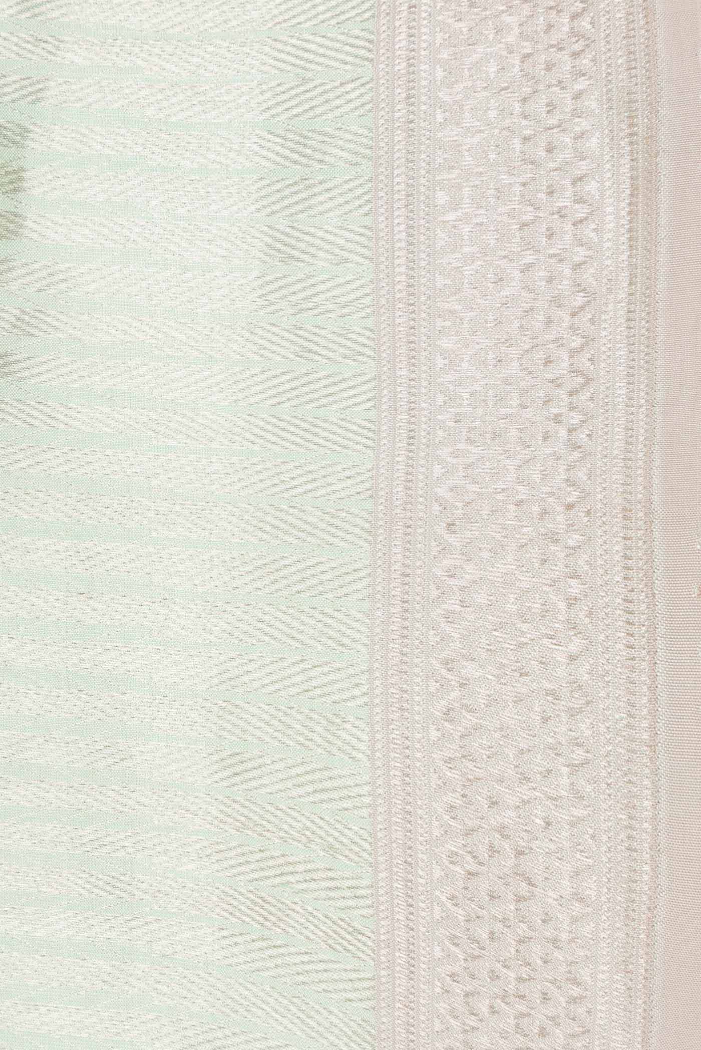 Border image of Multi Color Banarasi Silk Saree with Zari Brocade on the body and Zari Border