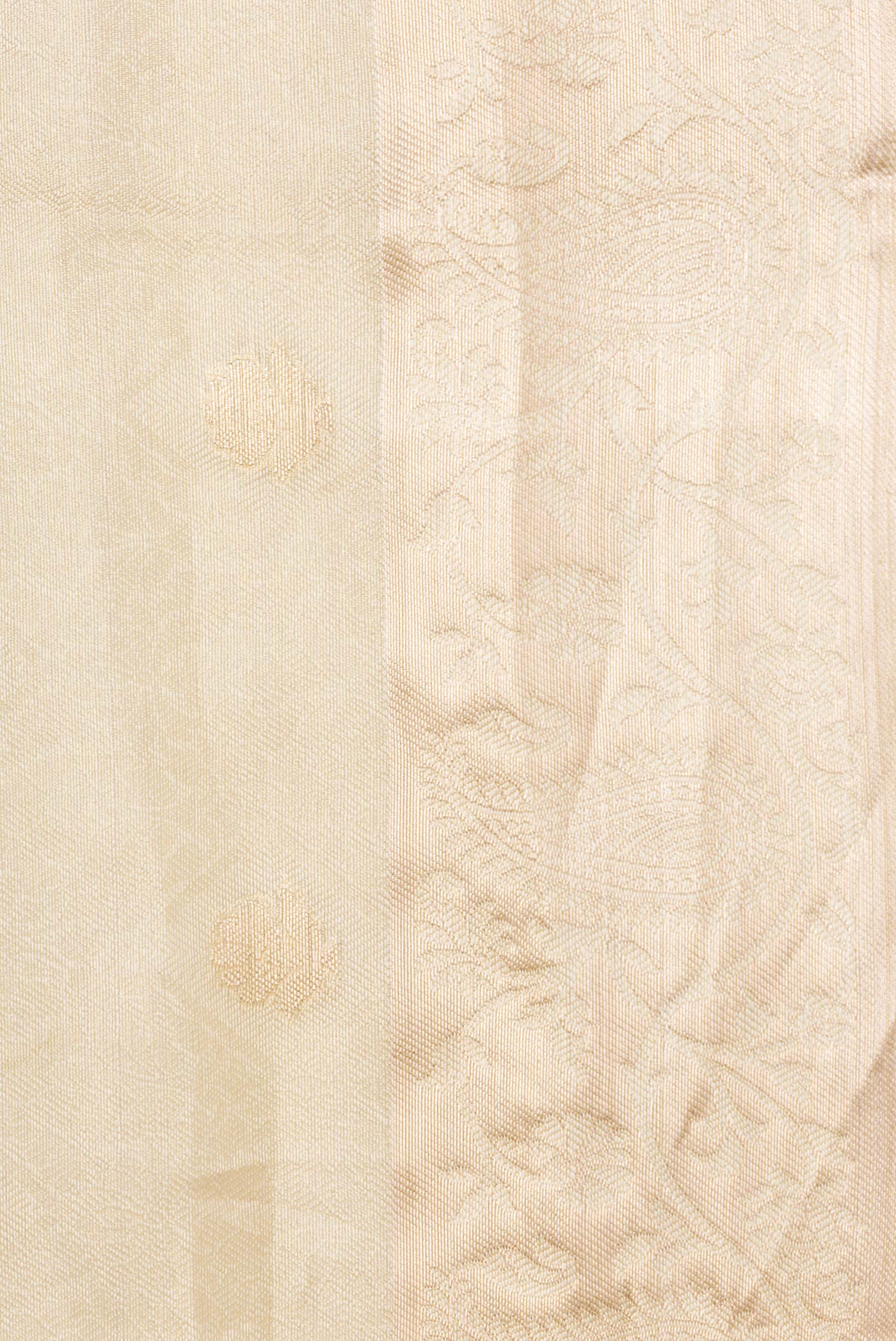Border image of Sandal Dual Tone Organza Silk Saree with Zari Brocade on the body and Zari Border. 