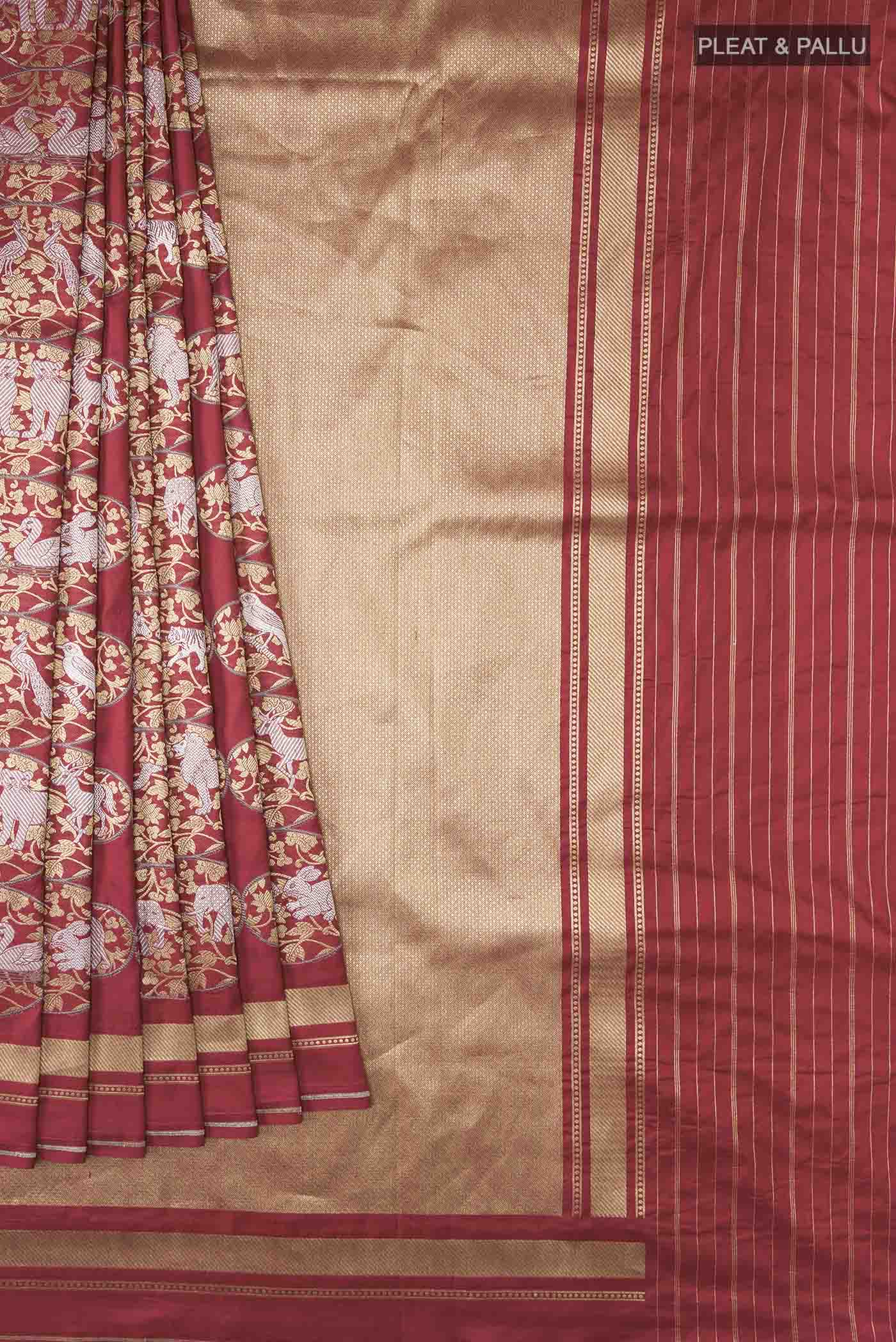 pleats pallu