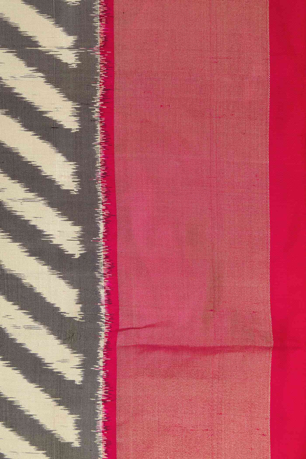 Border image of Multi Color Pochampally Silk Saree with Pure Ikat on the body and Zari Border