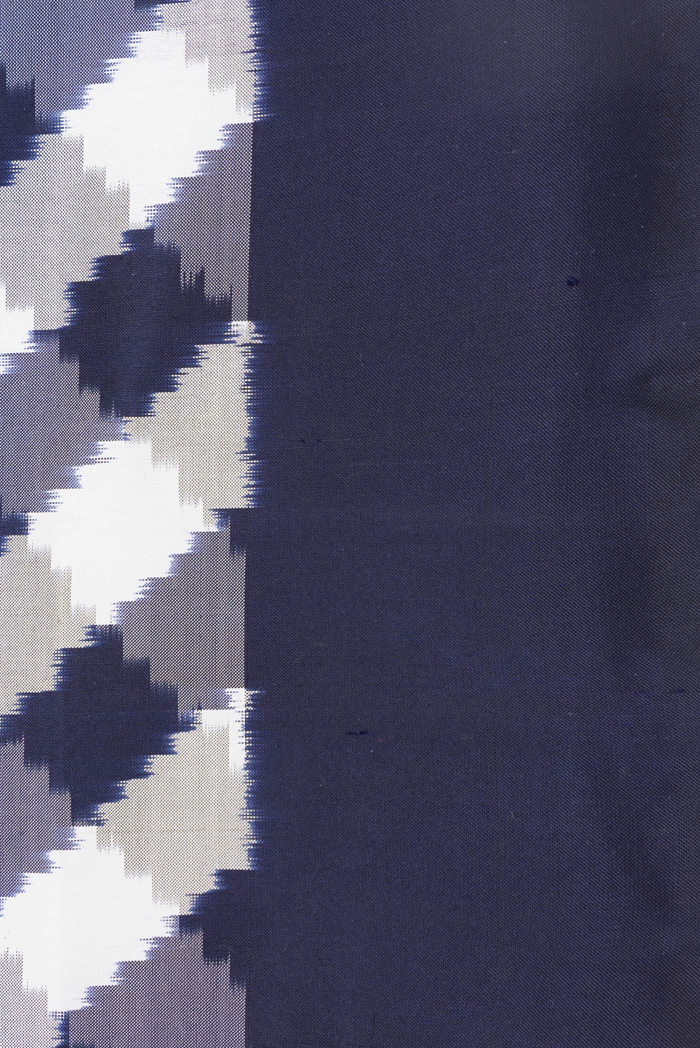 Border image of Parrot Green Dual Tone Double Ikat Saree with Ikat Print on the body and Ikat Border. 