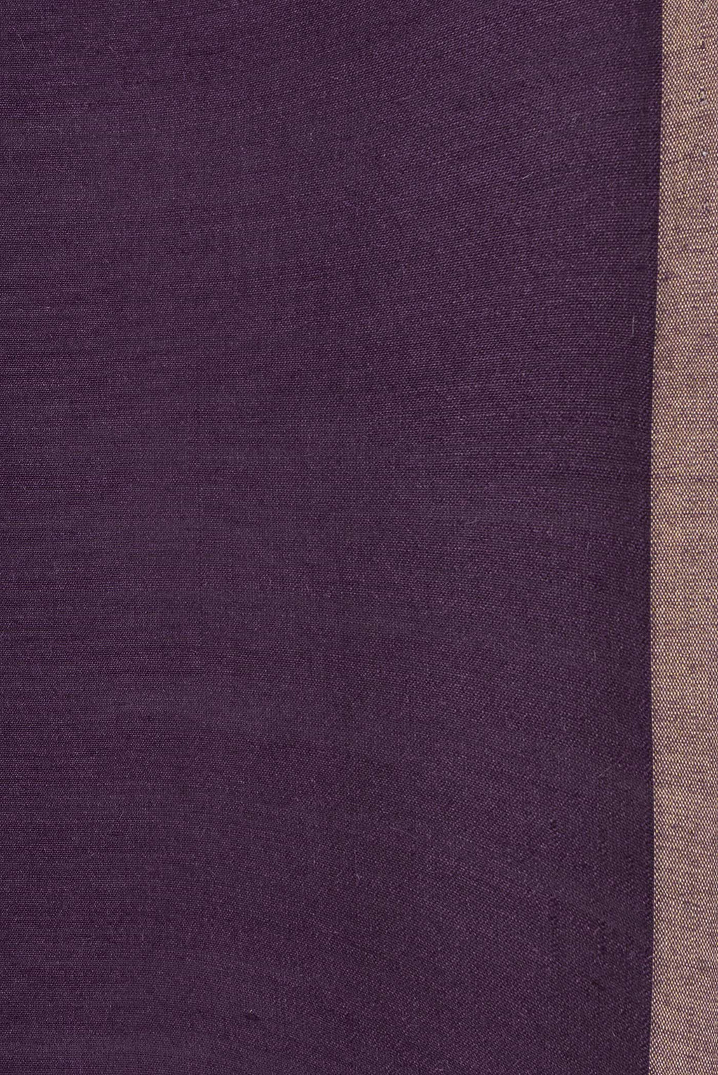 Border image of Burgundy Dual Tone Tussar Silk Saree with Plain Body and Fancy Border. 