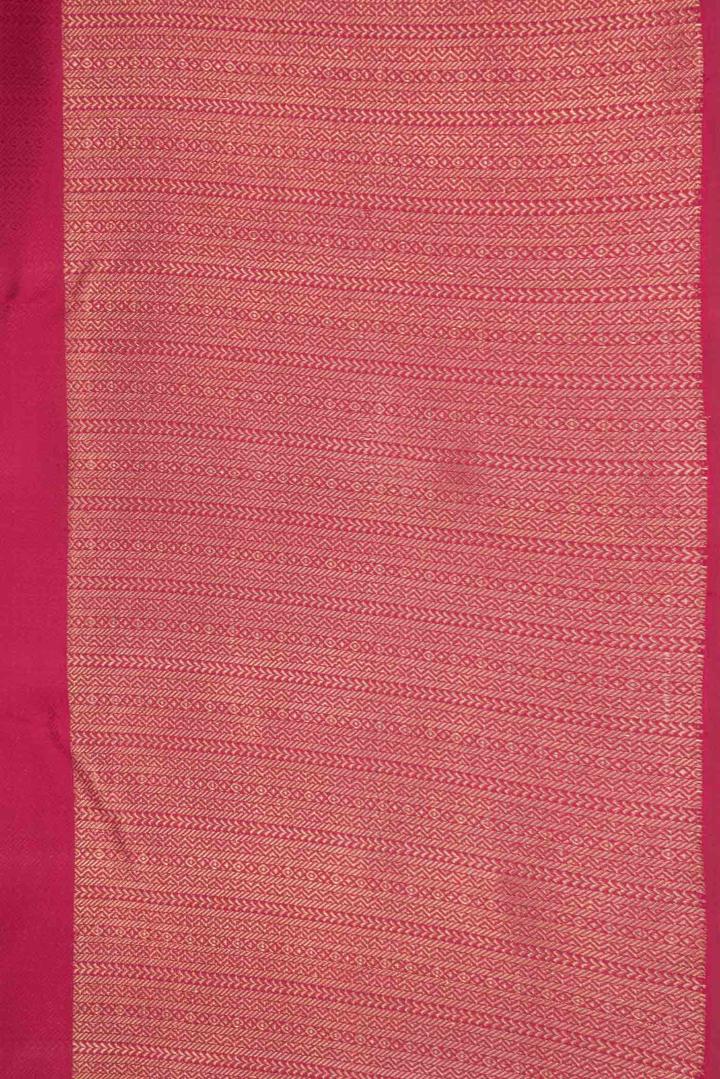 Border image of Pure Silk Pure Zari Pink Dual Tone Kanchipuram Saree with Jacquard With Zari Butta on the body and Zari Border