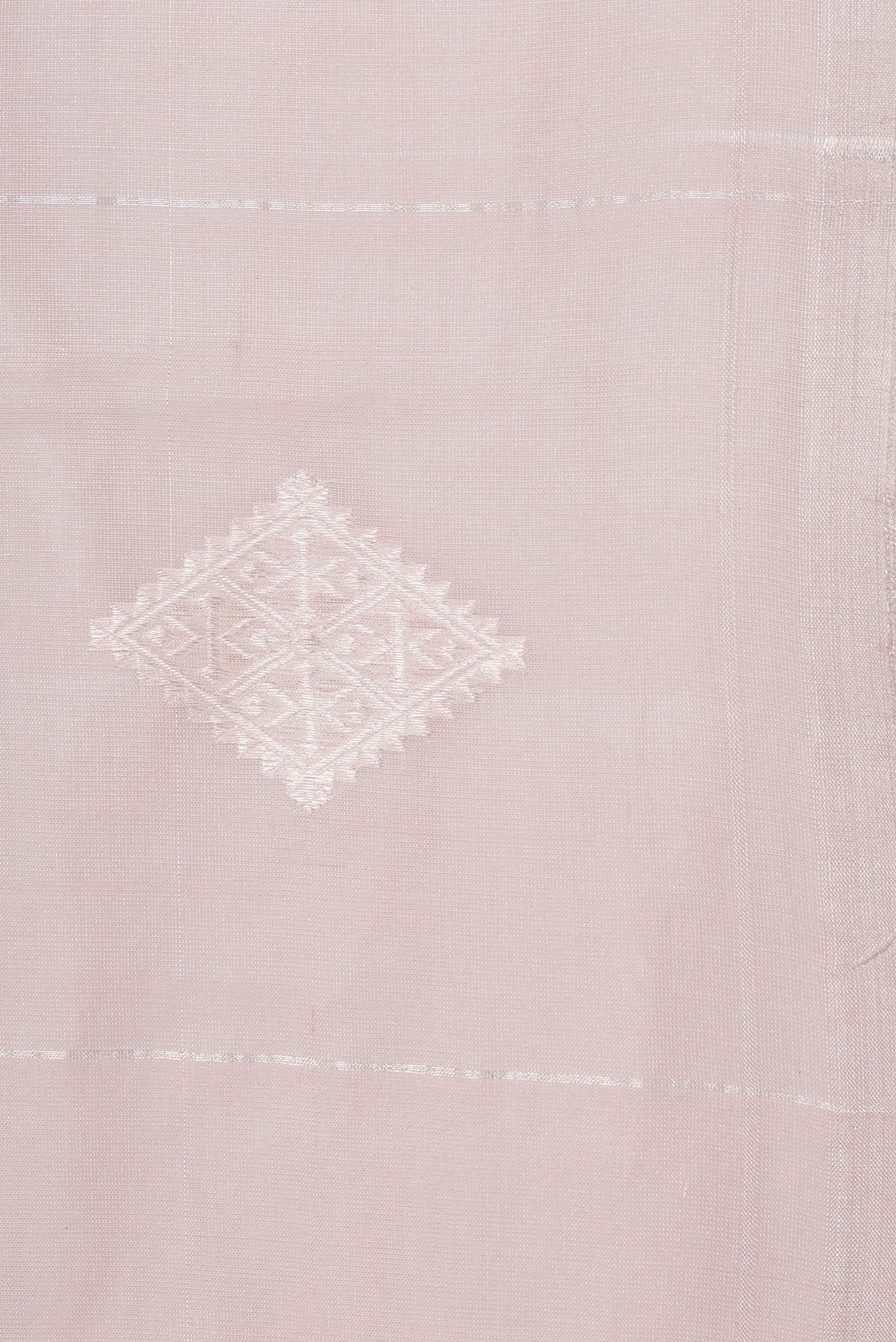 Border image of Rose Gold Dual Tone Chanderi Silk Saree with Zari Butta on the body and Zari Border. 