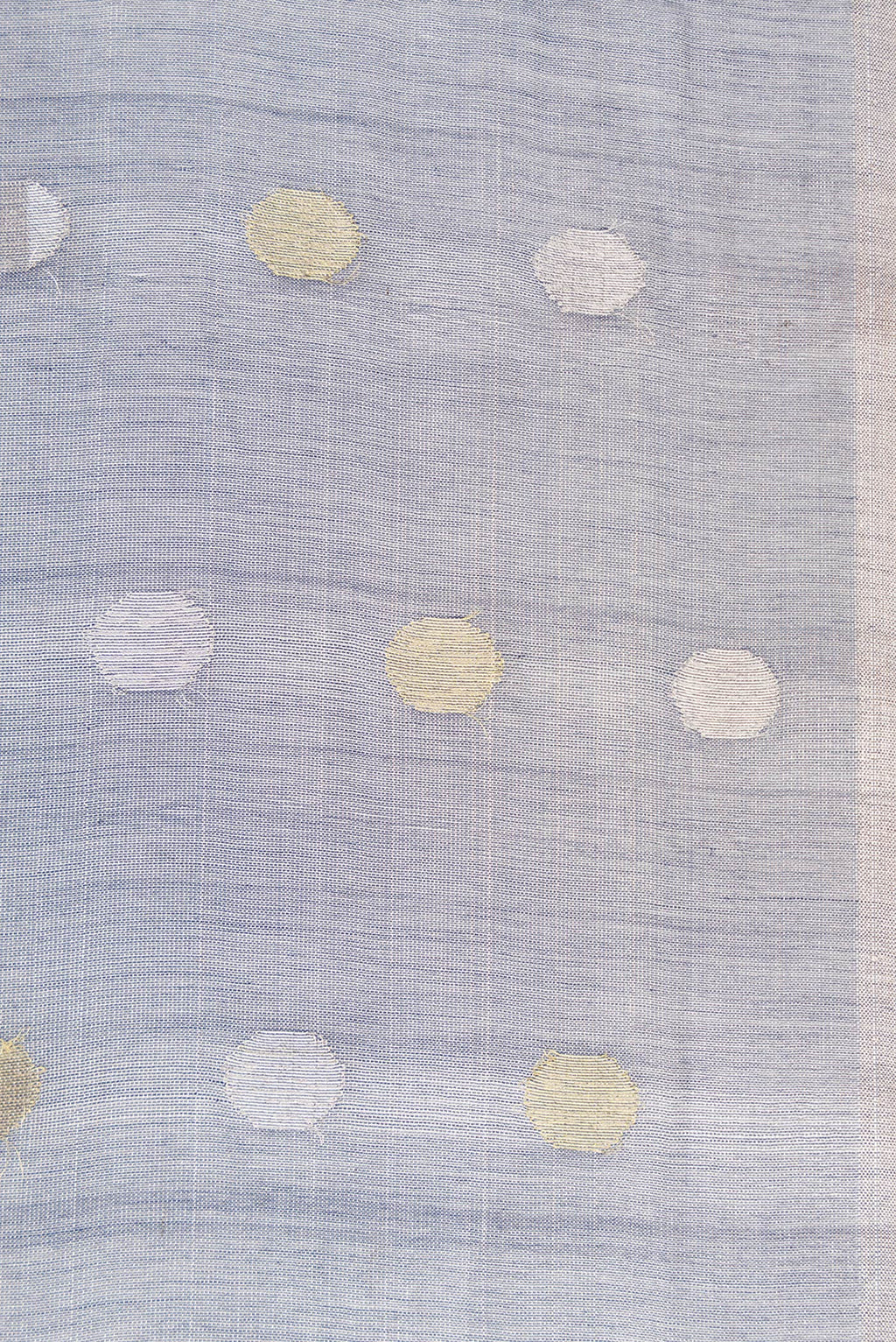 Border image of Grey Dual Tone Chanderi Tissue Silk Saree with Zari Butta on the body and Zari Border. 