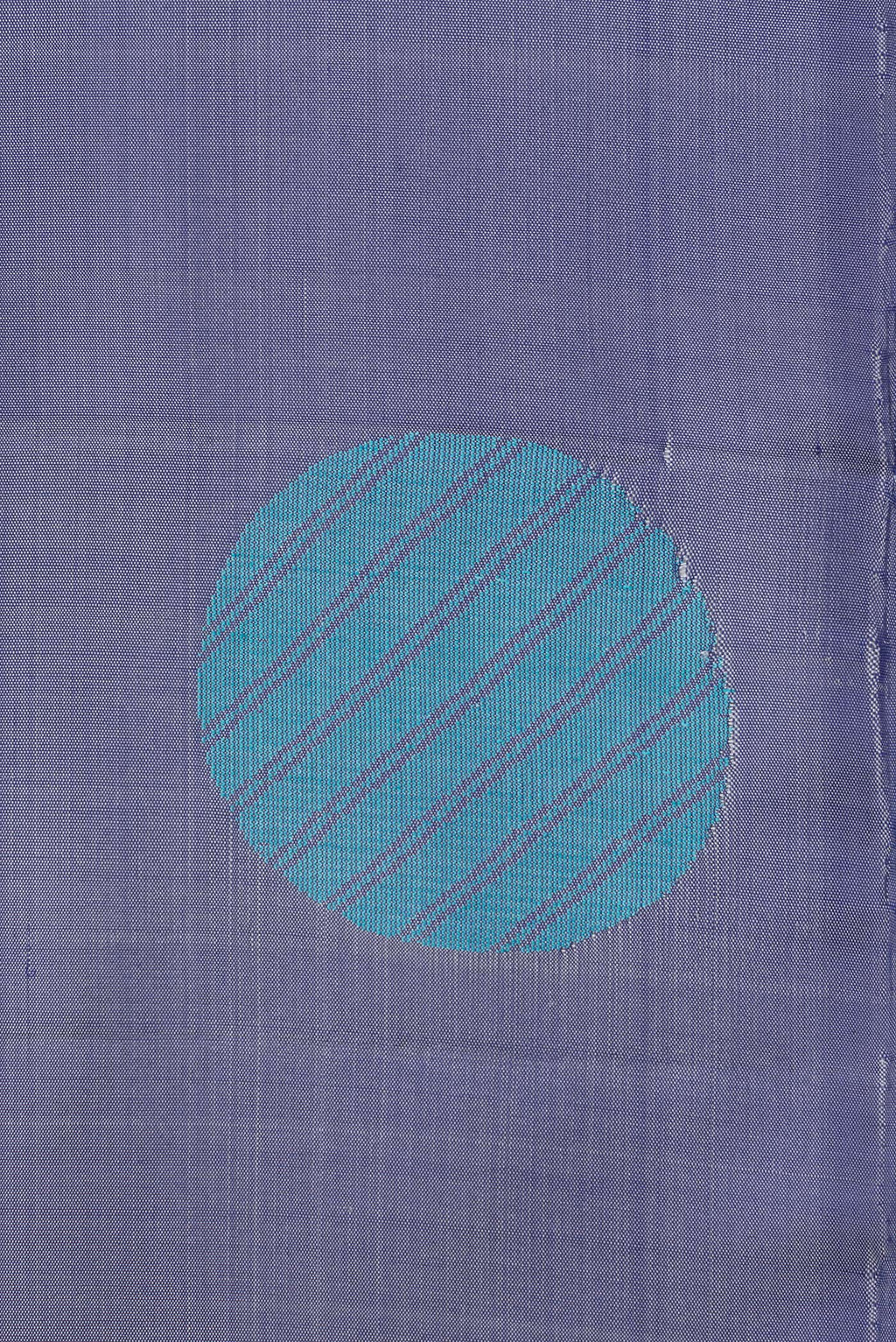 Border image of Pure Silk Maya Blue Dual Tone Soft Saree with Thread Butta on the body and Without Border. 