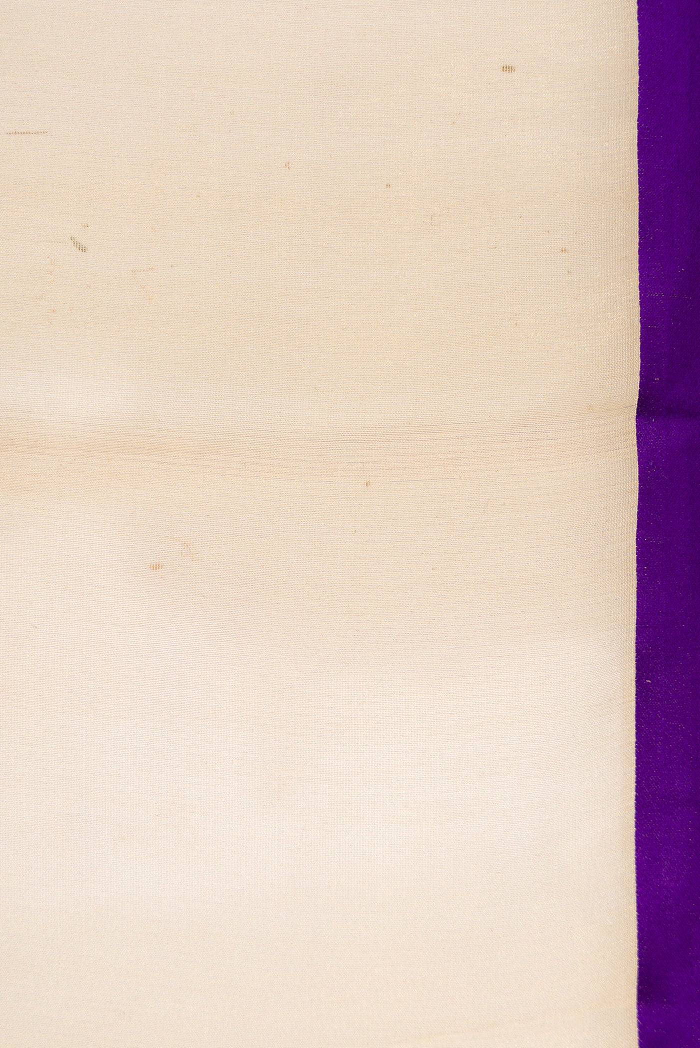 Border image of Silver and Gold Color Organza Silk Saree with Plain Body and Plain Border. 