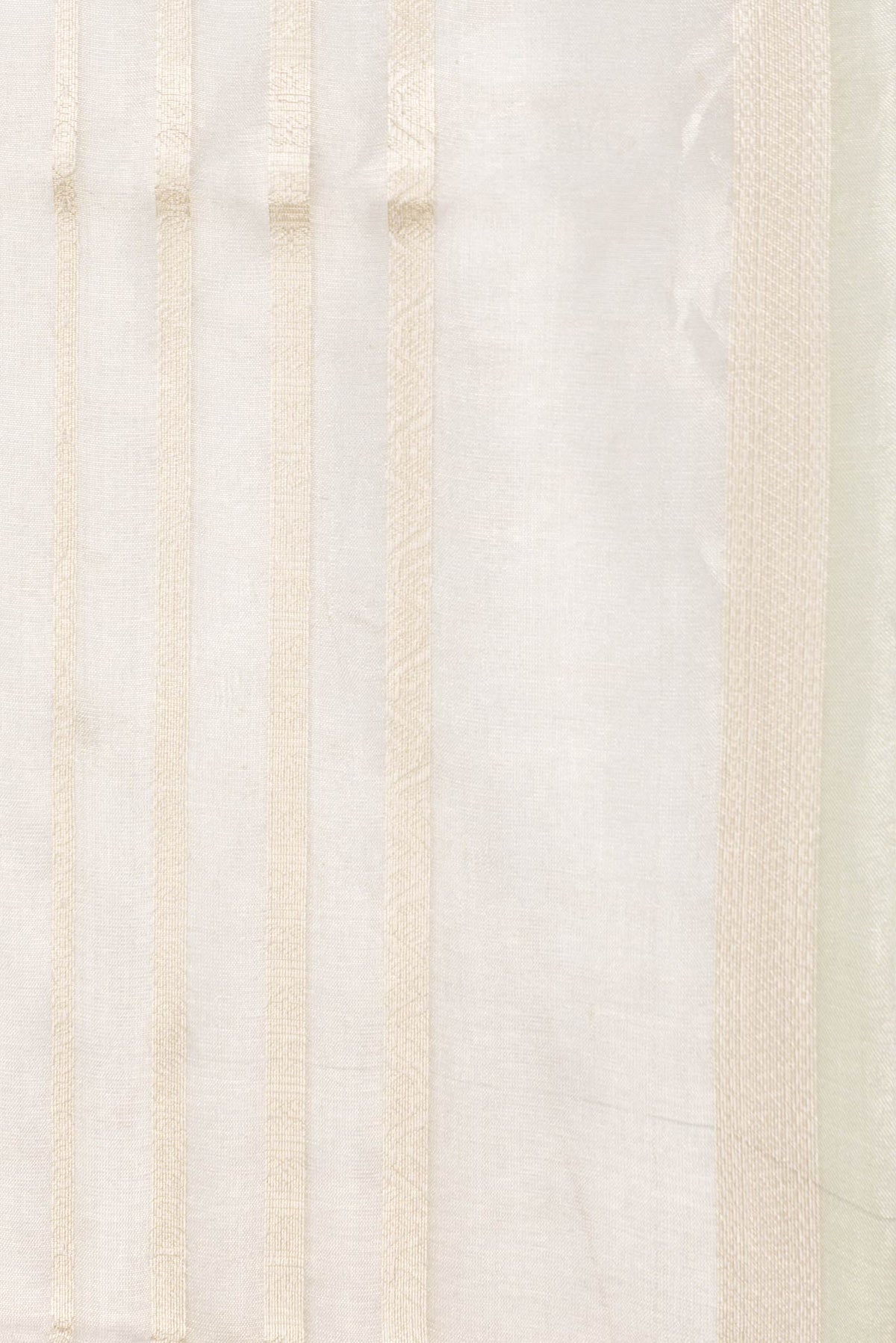 Border image of Pista Green Dual Tone Organza Silk Saree with Stripes on the body and Zari Border
