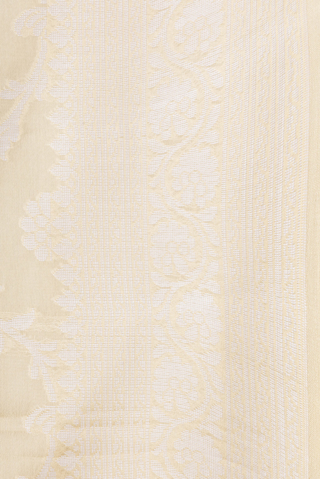 Border image of Sandal Dual Tone Mysore Georgette Saree with Zari Brocade on the body and Thread Border. 