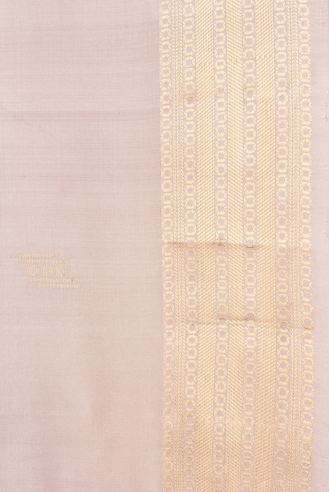 Border image of Beige Dual Tone Soft Silk Saree with Zari Butta on the body and Zari Border. 