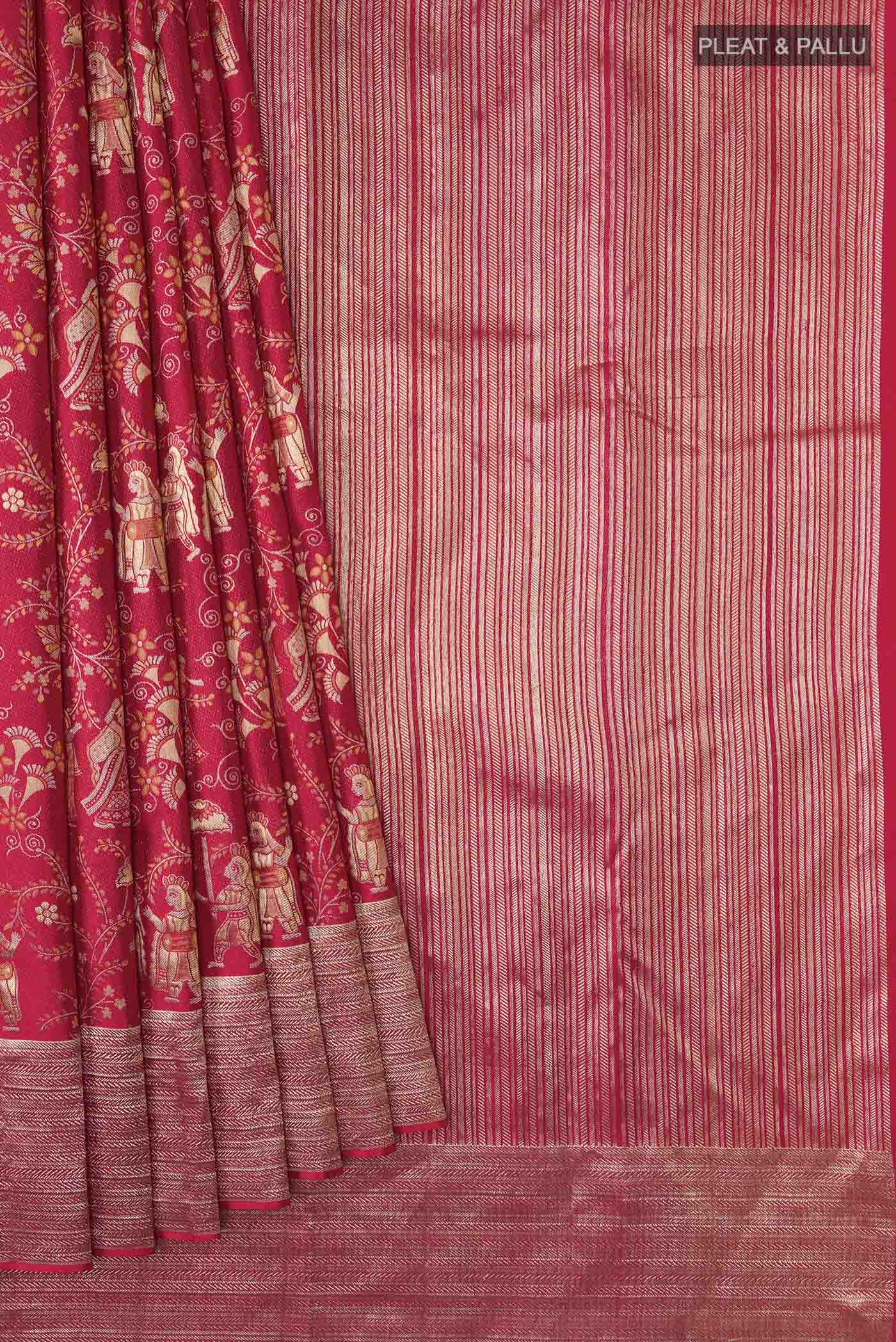pleats pallu